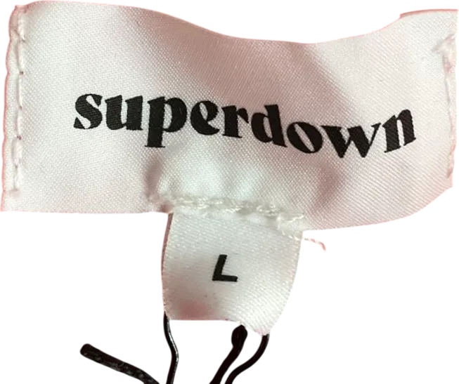 Superdown Red Reece Halter Bodysuit UK L