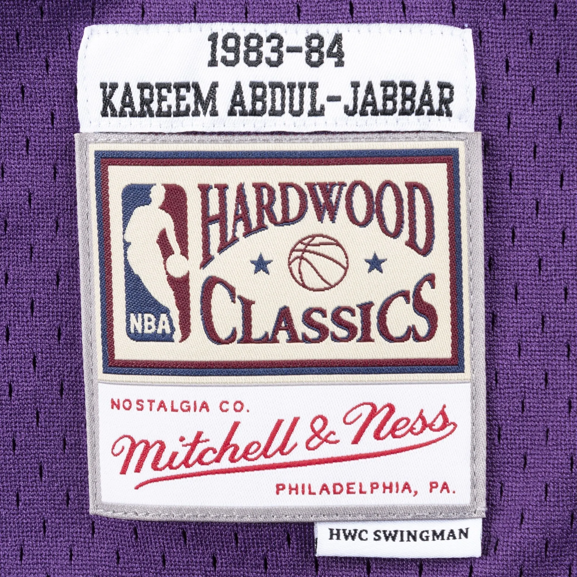 Swingman Kareem Abdul-Jabbar Los Angeles Lakers NBA 1983-84 Jersey