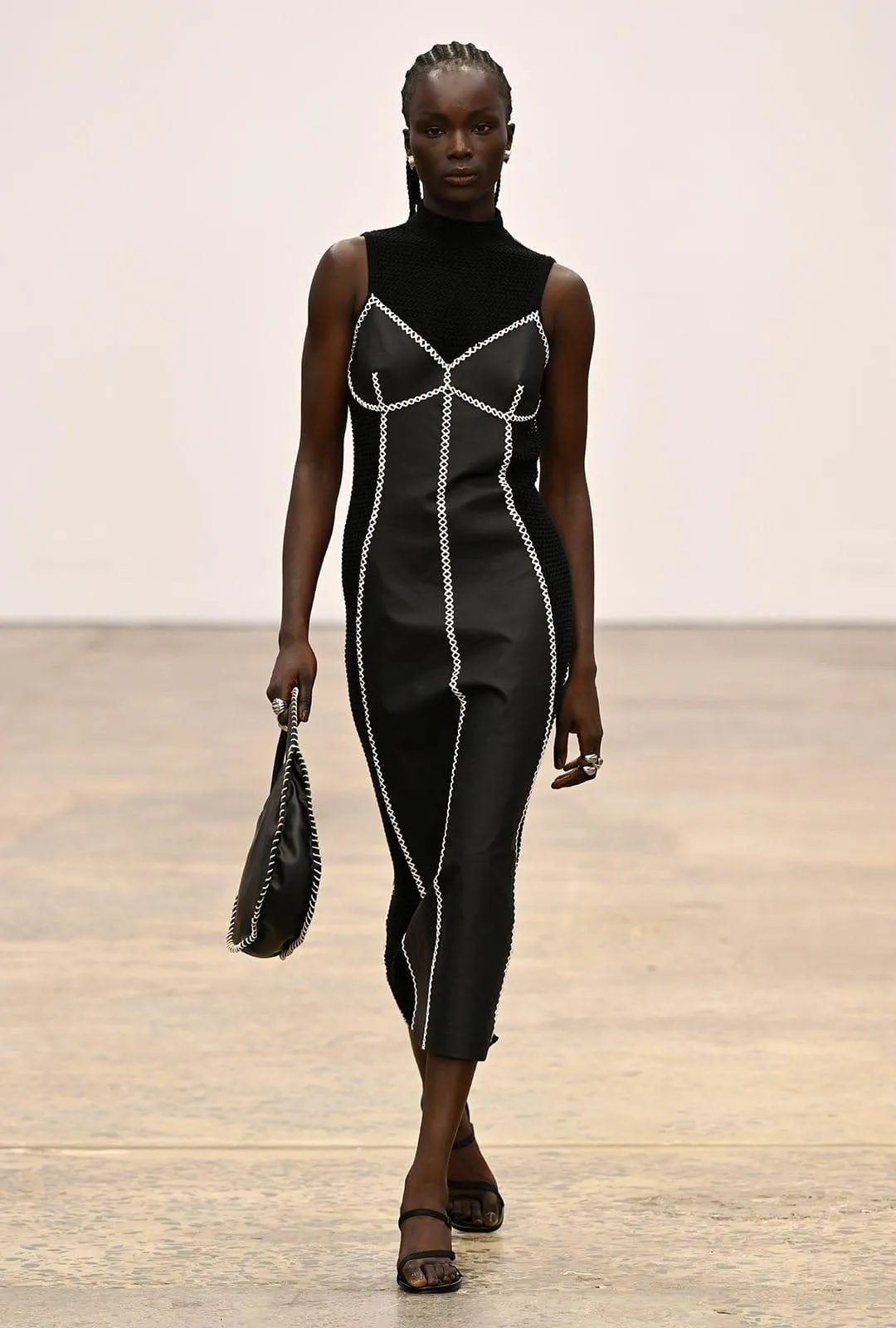 SYNERGY MIDI DRESS | BLACK