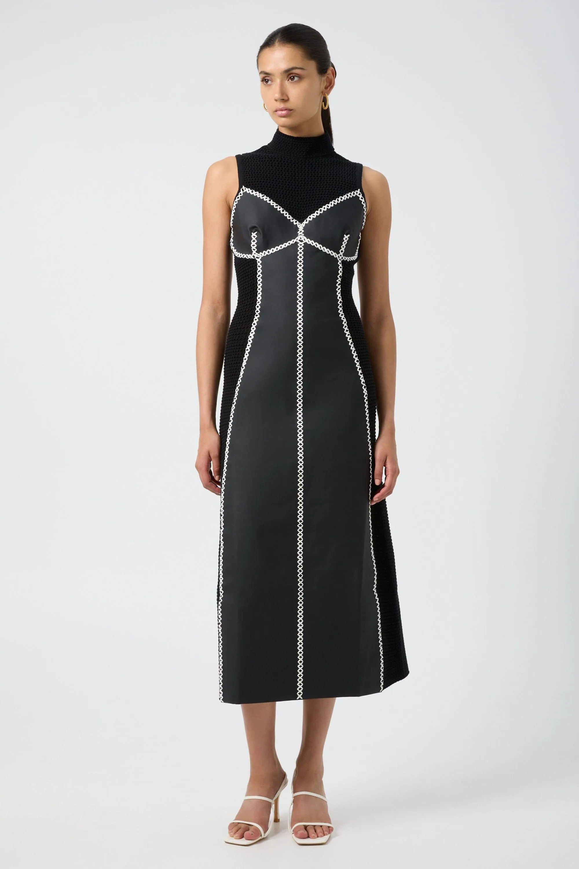 SYNERGY MIDI DRESS | BLACK