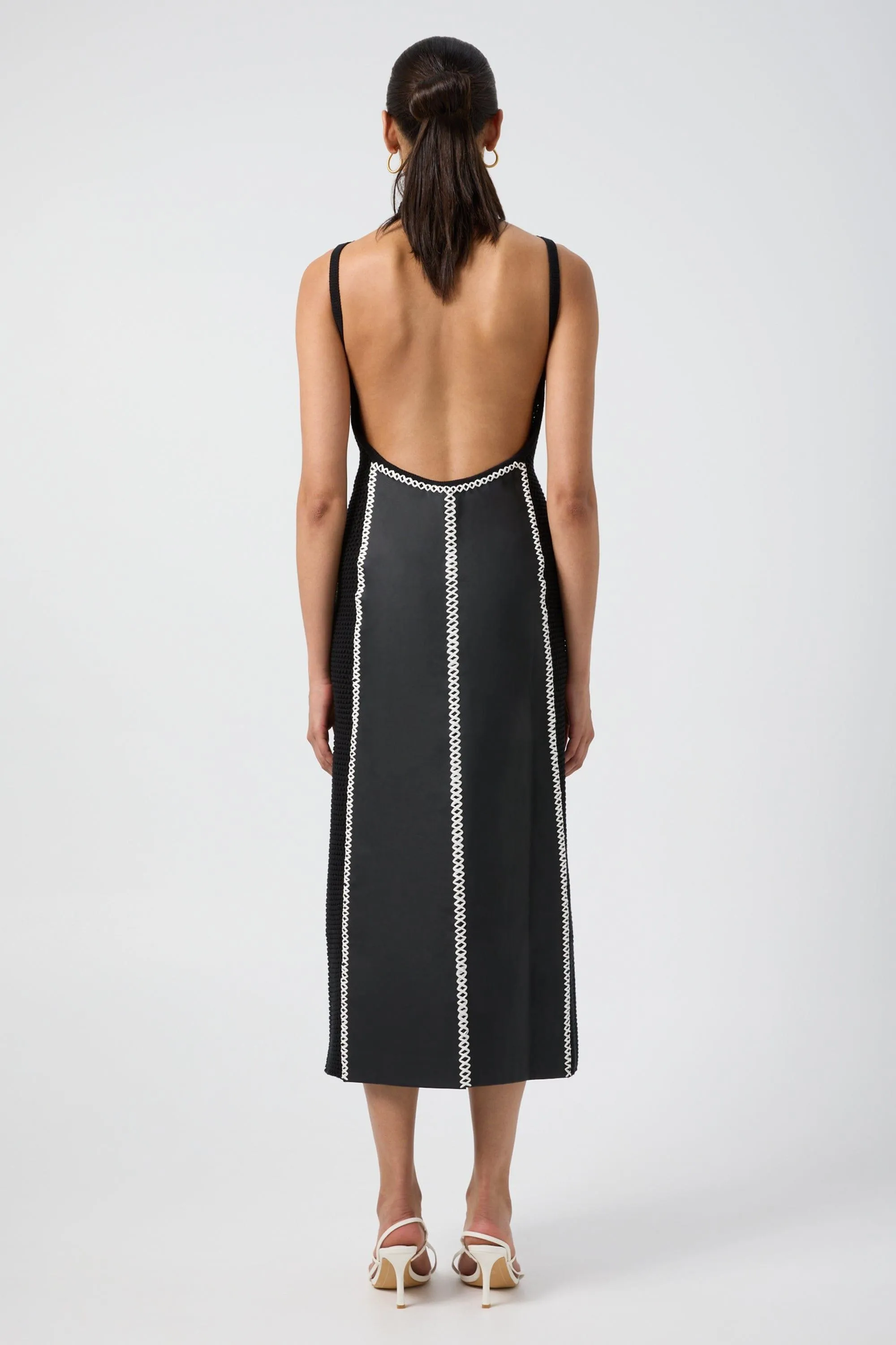 SYNERGY MIDI DRESS | BLACK