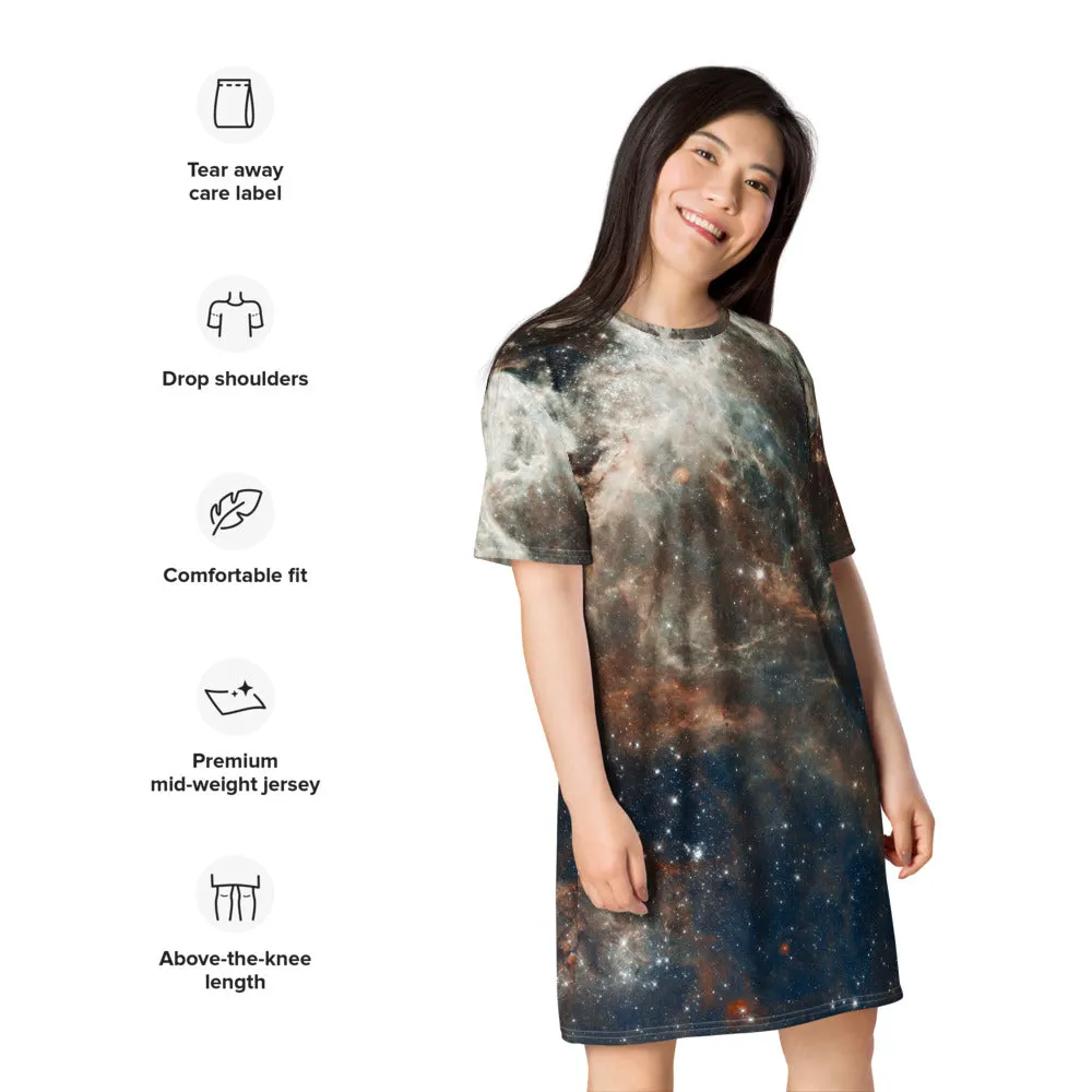 Tarantula Nebula T-Shirt Dress