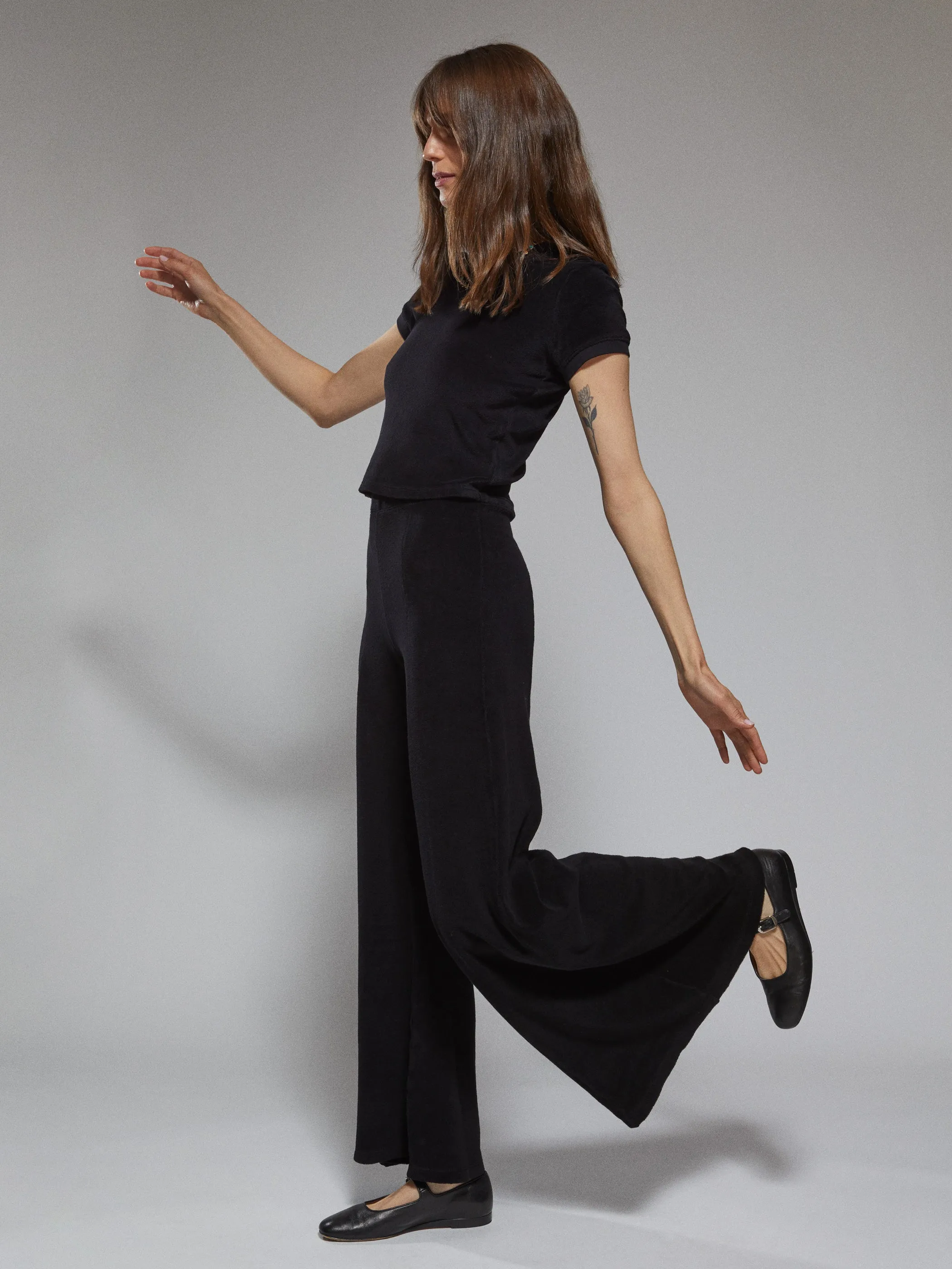 The Megalo Palazzo Pants in Terry