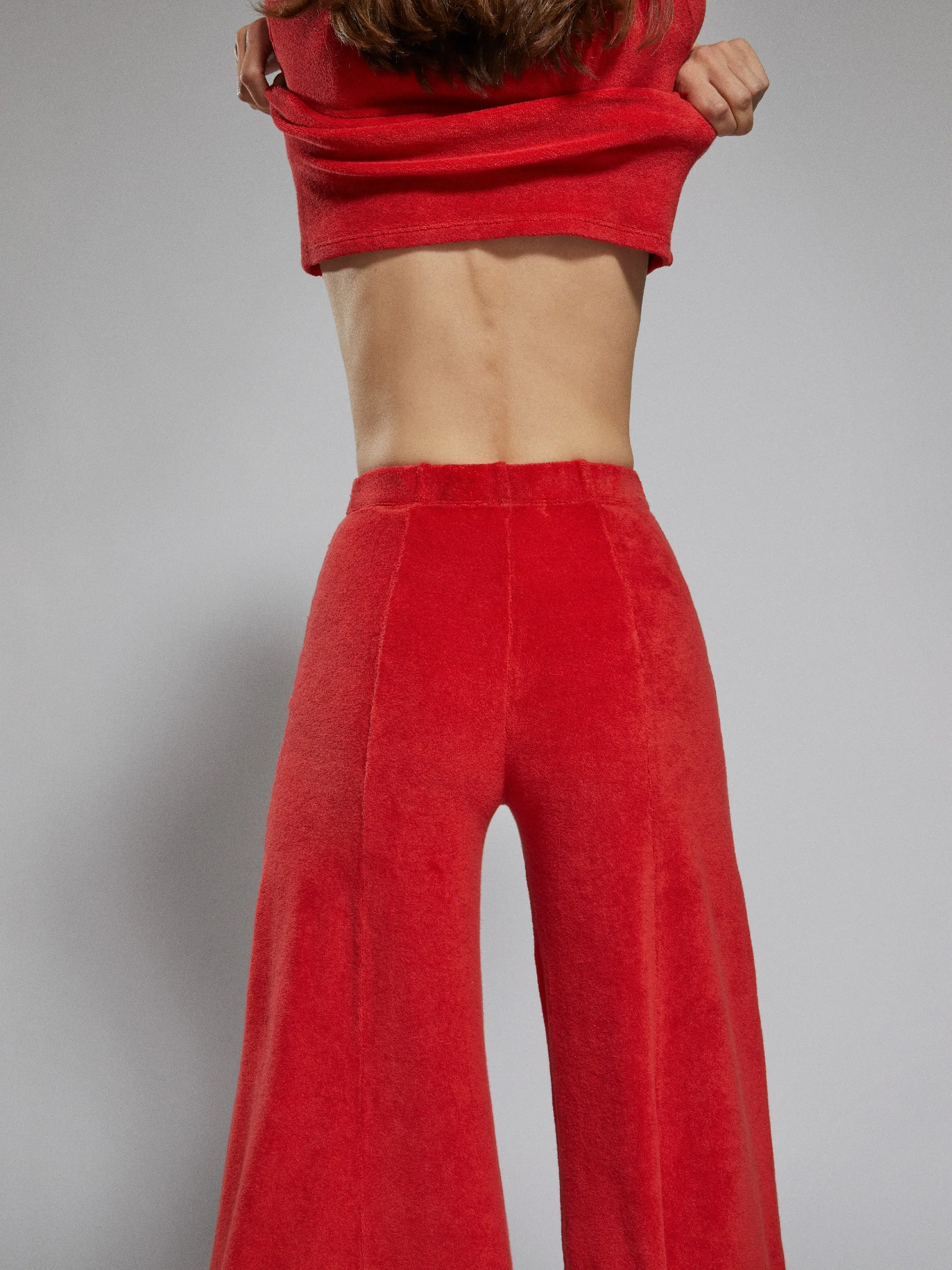 The Megalo Palazzo Pants in Terry