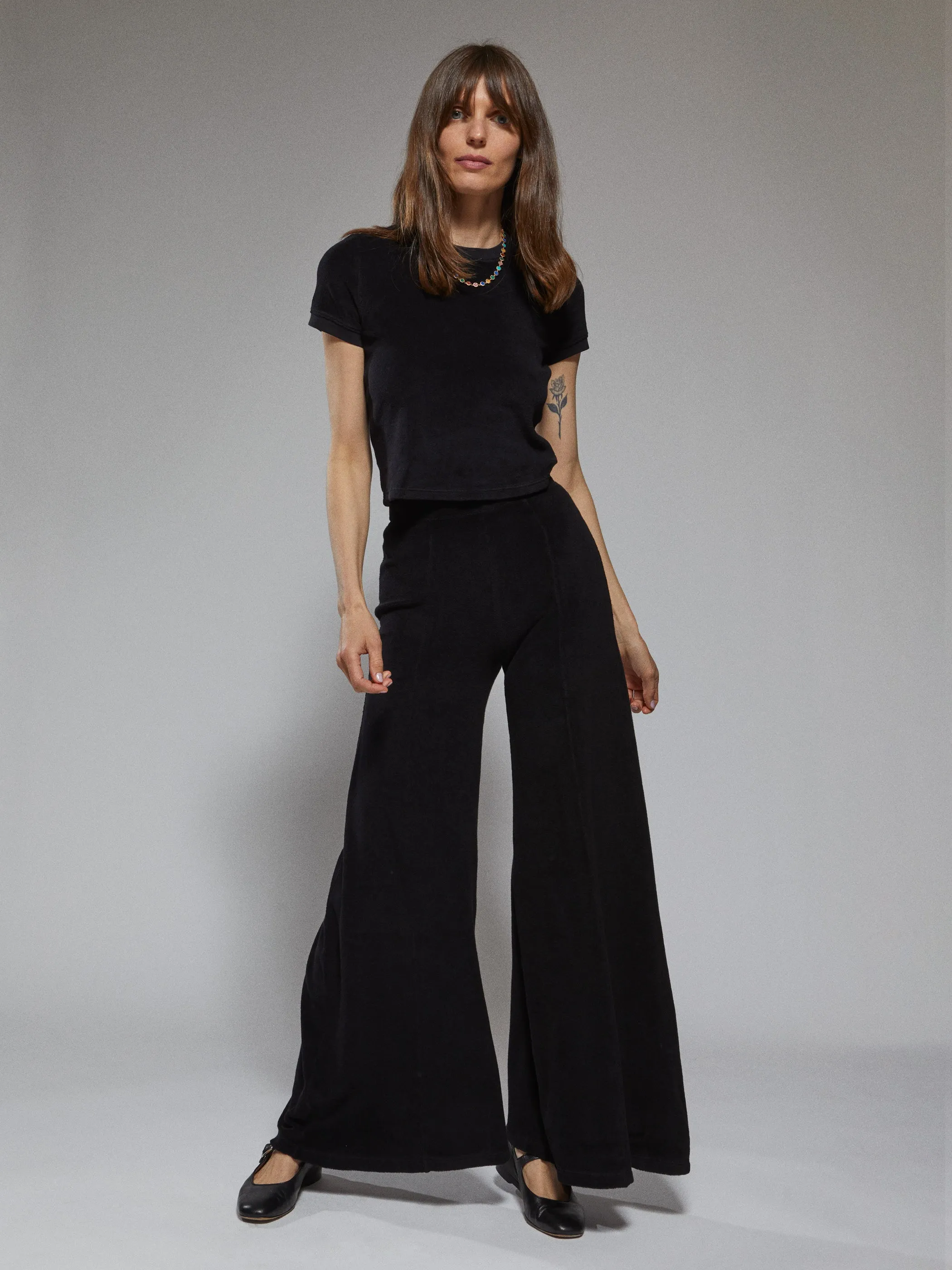 The Megalo Palazzo Pants in Terry