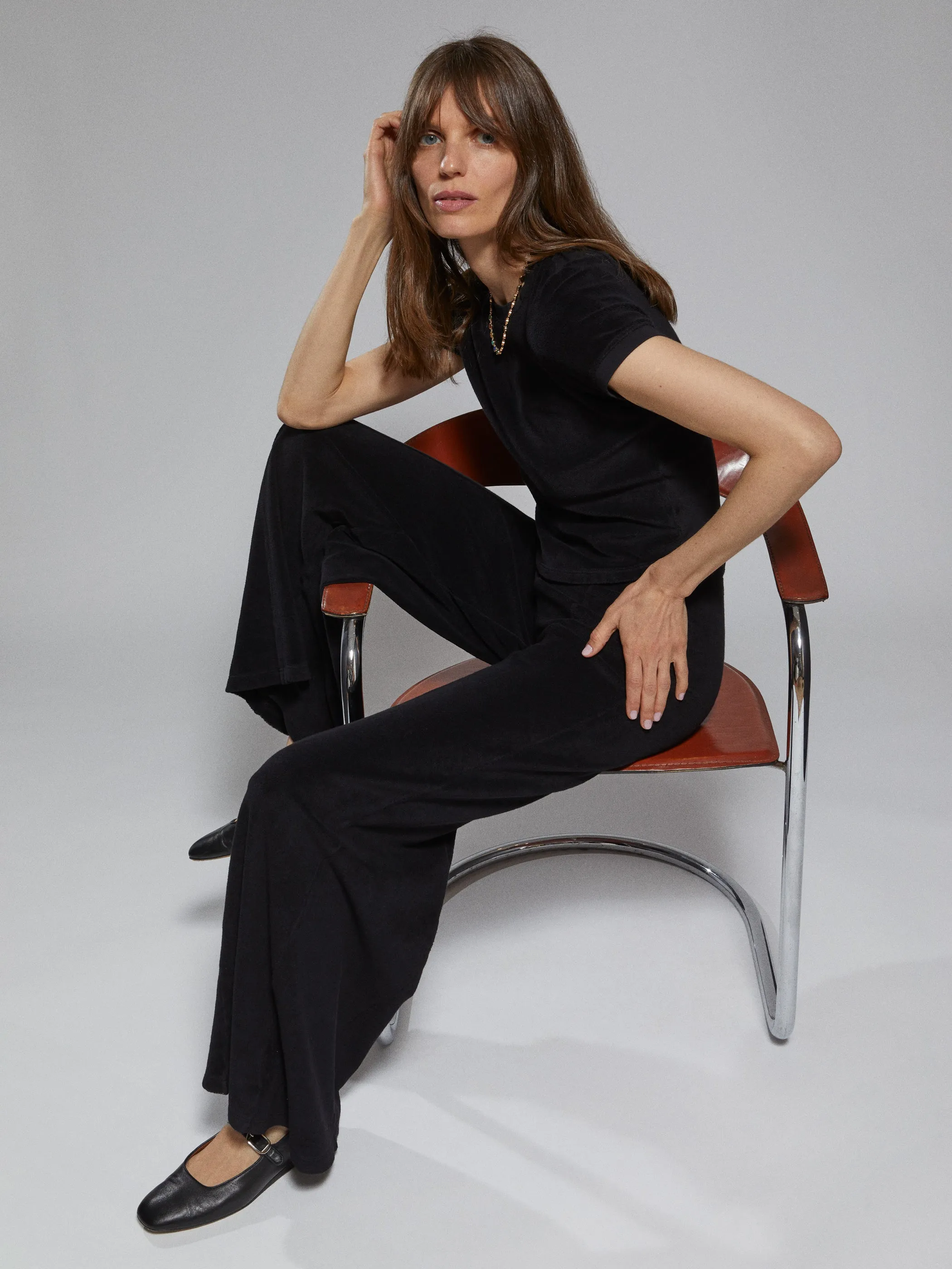 The Megalo Palazzo Pants in Terry