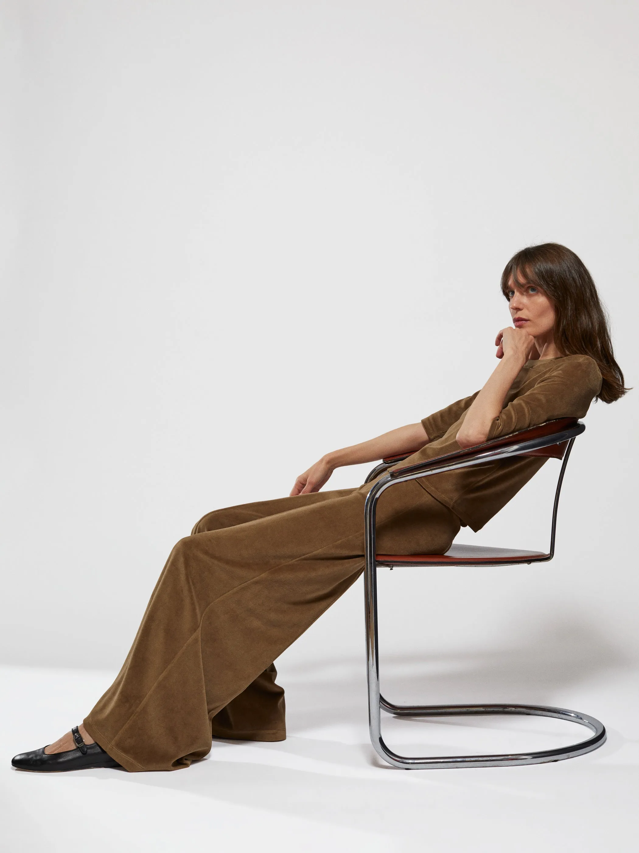 The Megalo Palazzo Pants in Velour