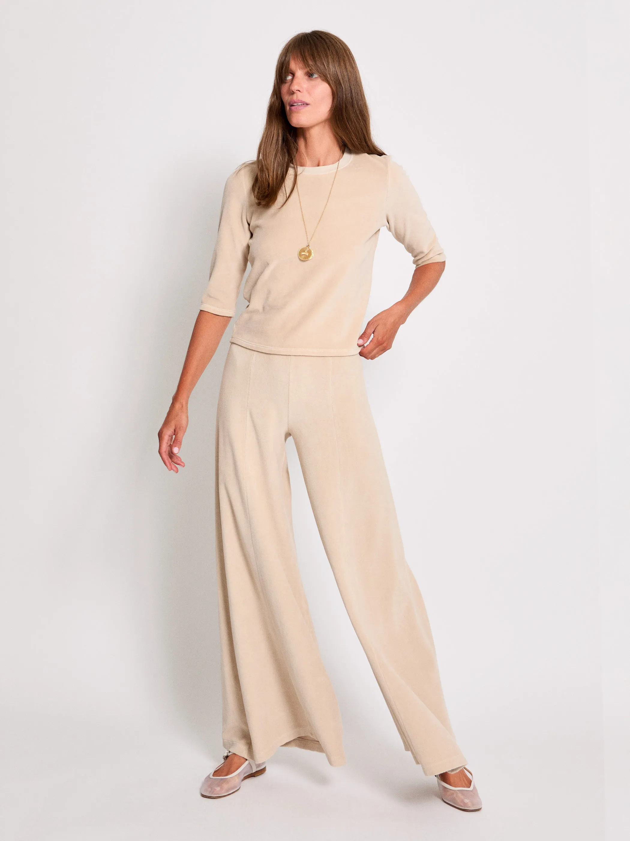 The Megalo Palazzo Pants in Velour