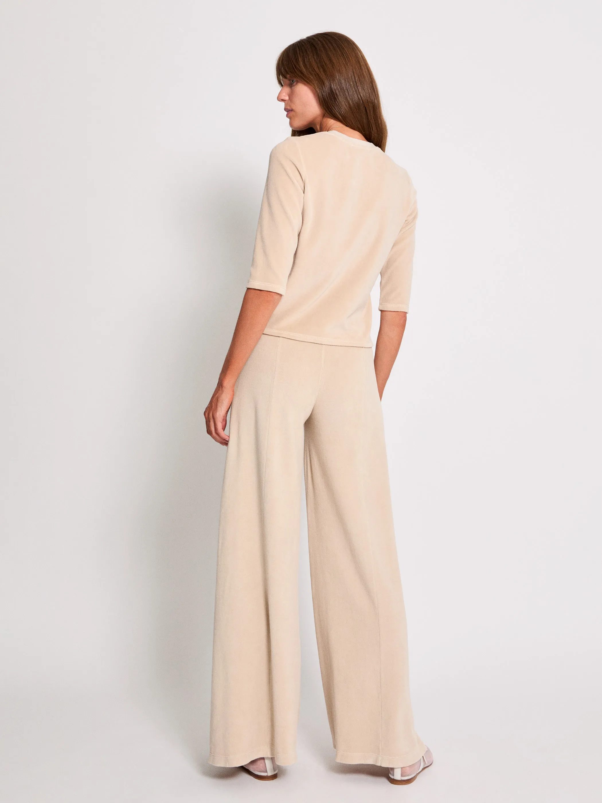 The Megalo Palazzo Pants in Velour
