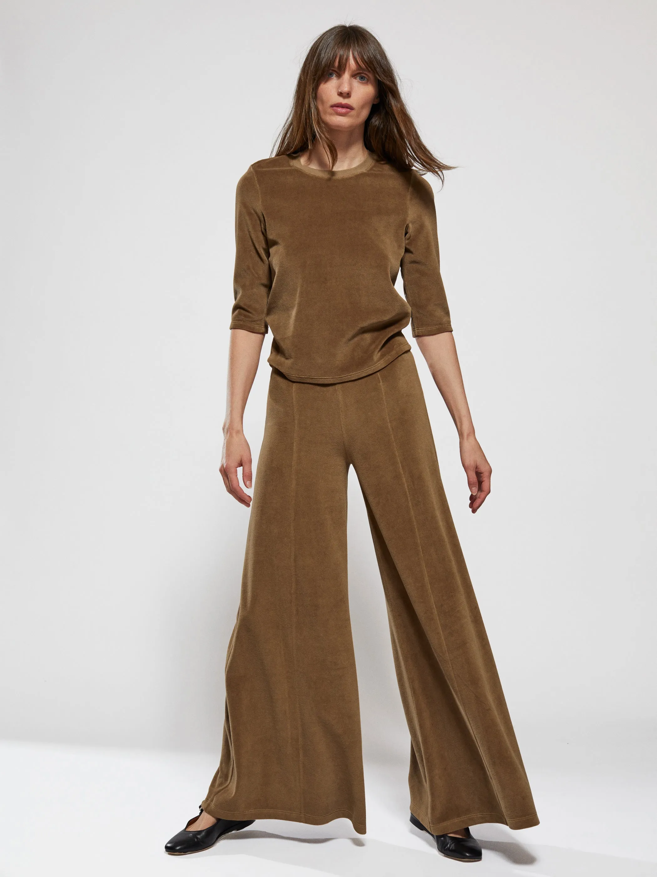 The Megalo Palazzo Pants in Velour