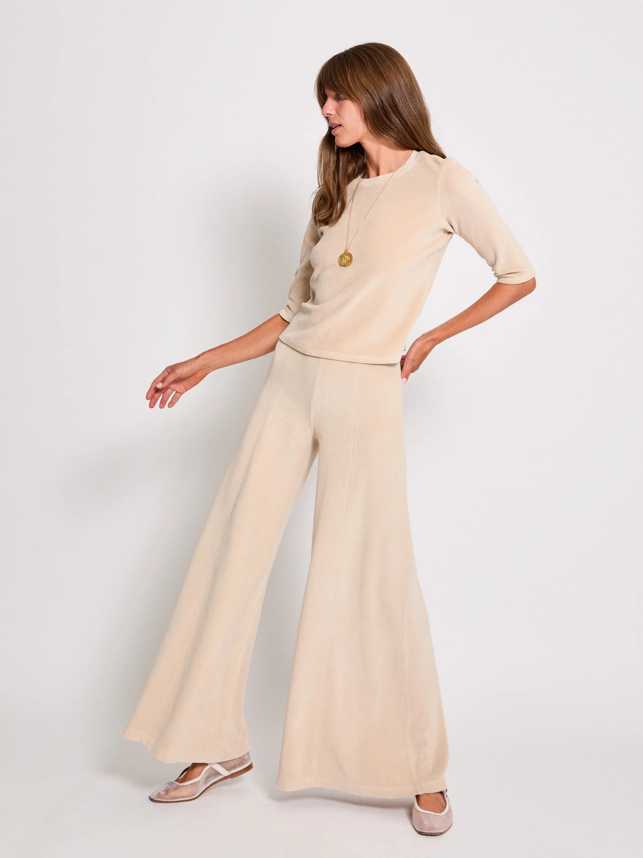 The Megalo Palazzo Pants in Velour