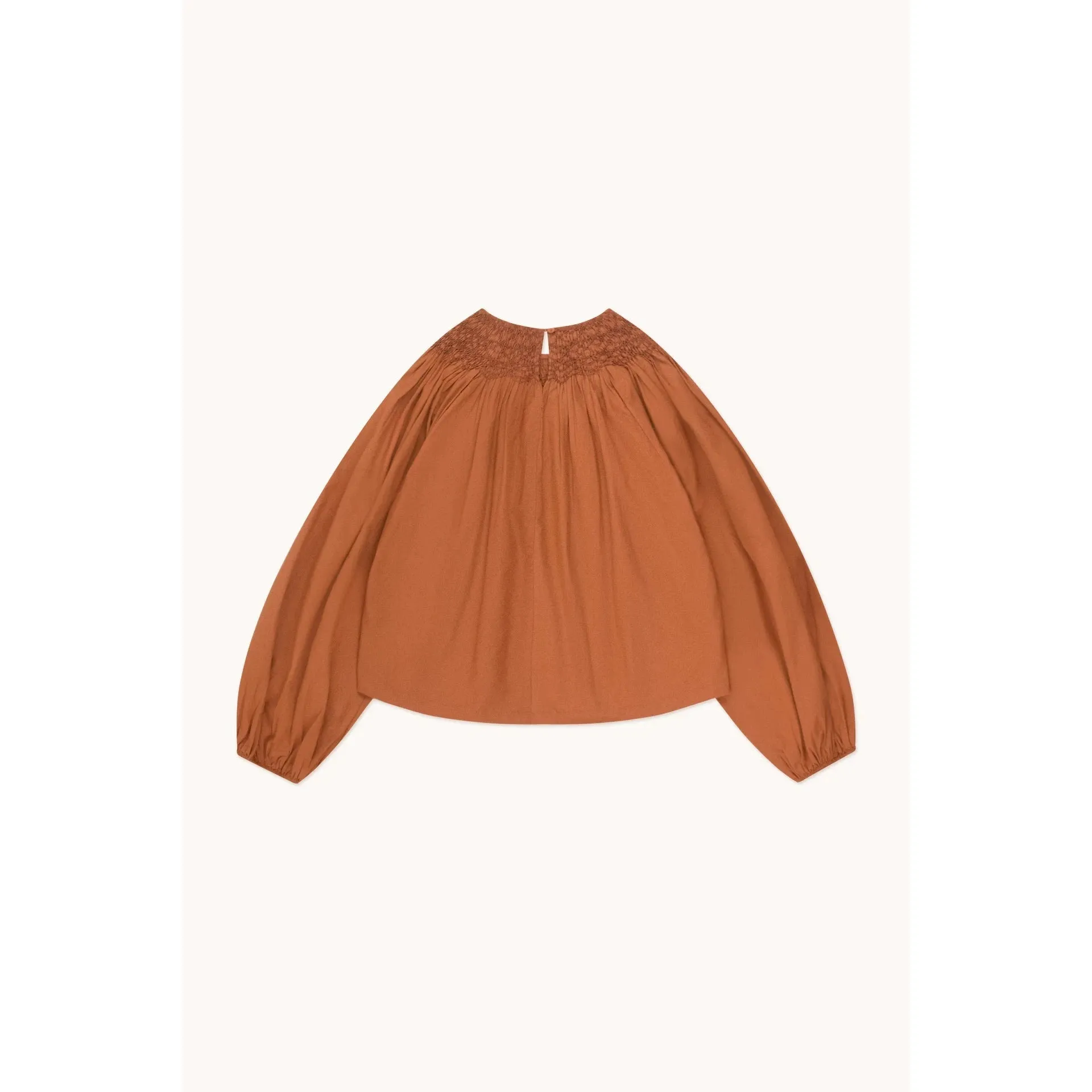 The Tiny Big Sister - Smocked blouse - brown
