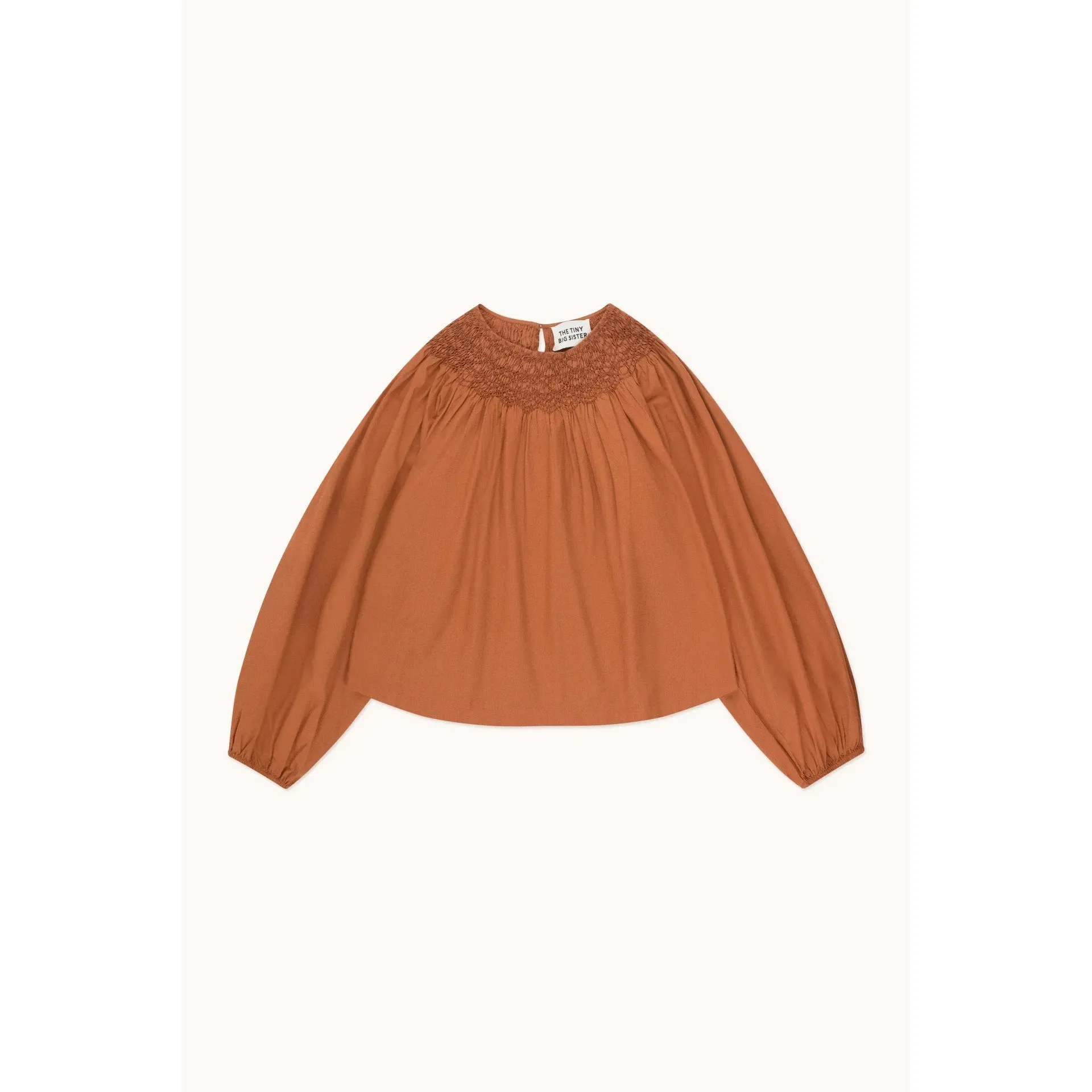 The Tiny Big Sister - Smocked blouse - brown
