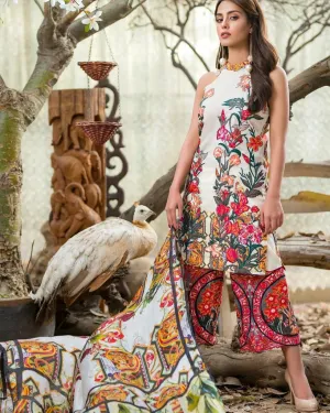 Three D Printed Style Pakistani Lawn dress by nabeel asifa - L1622