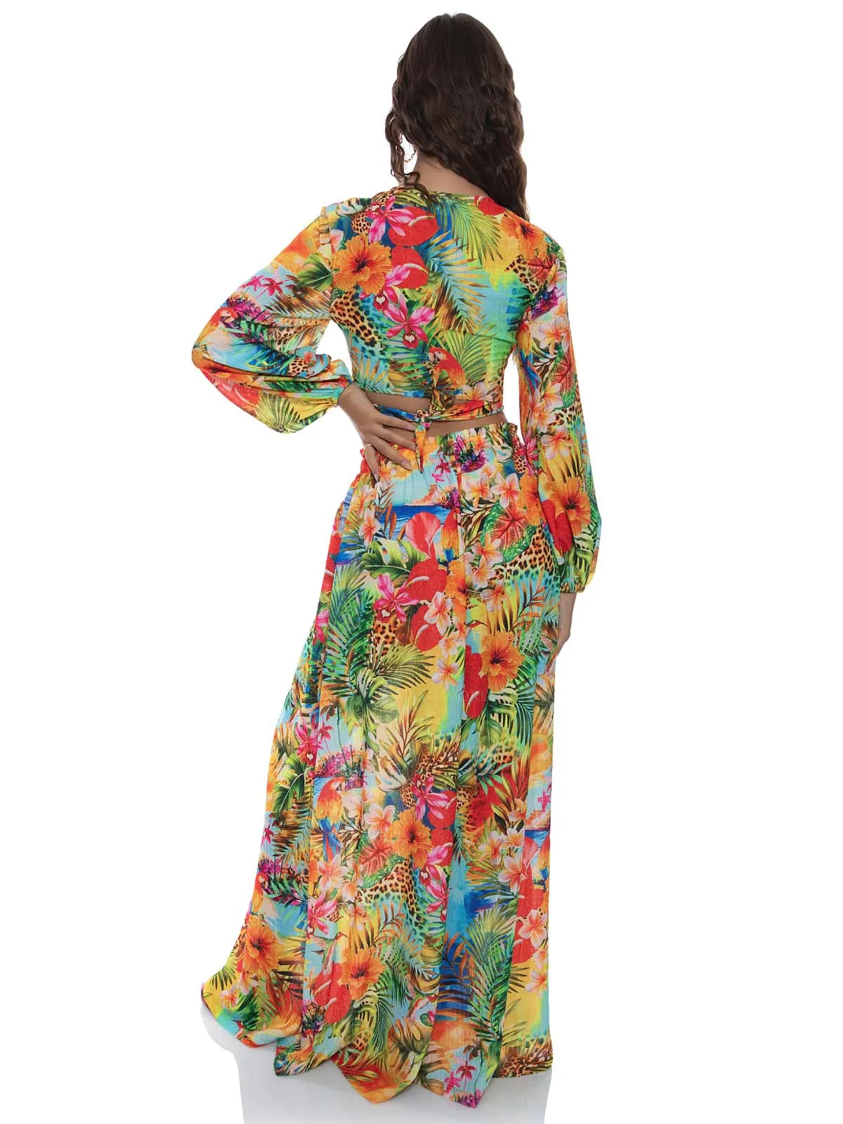 Tie Multi Way Crop-Palazzo Pant ::RET