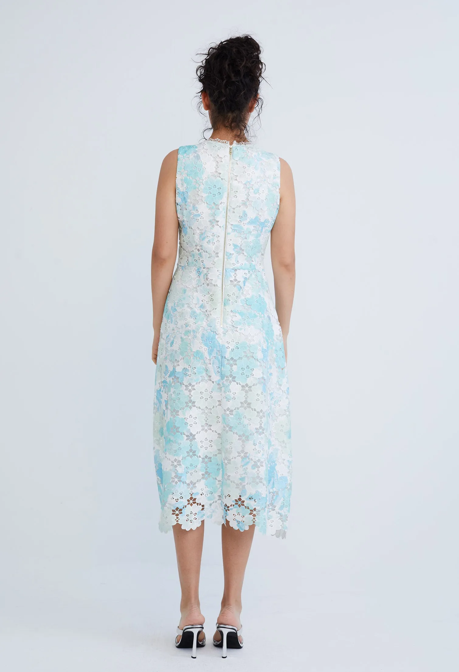 Tiffany Guipure Floral Lace Dress