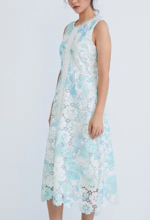 Tiffany Guipure Floral Lace Dress