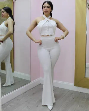 Timeless Elegance White Jumpsuit