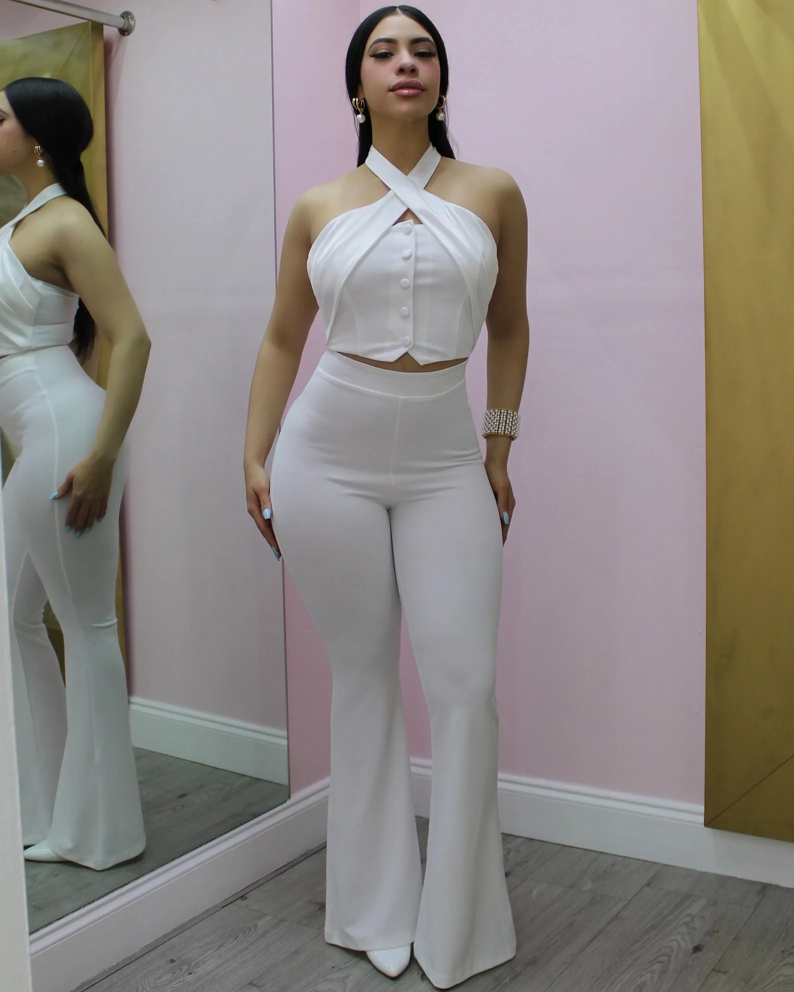 Timeless Elegance White Jumpsuit