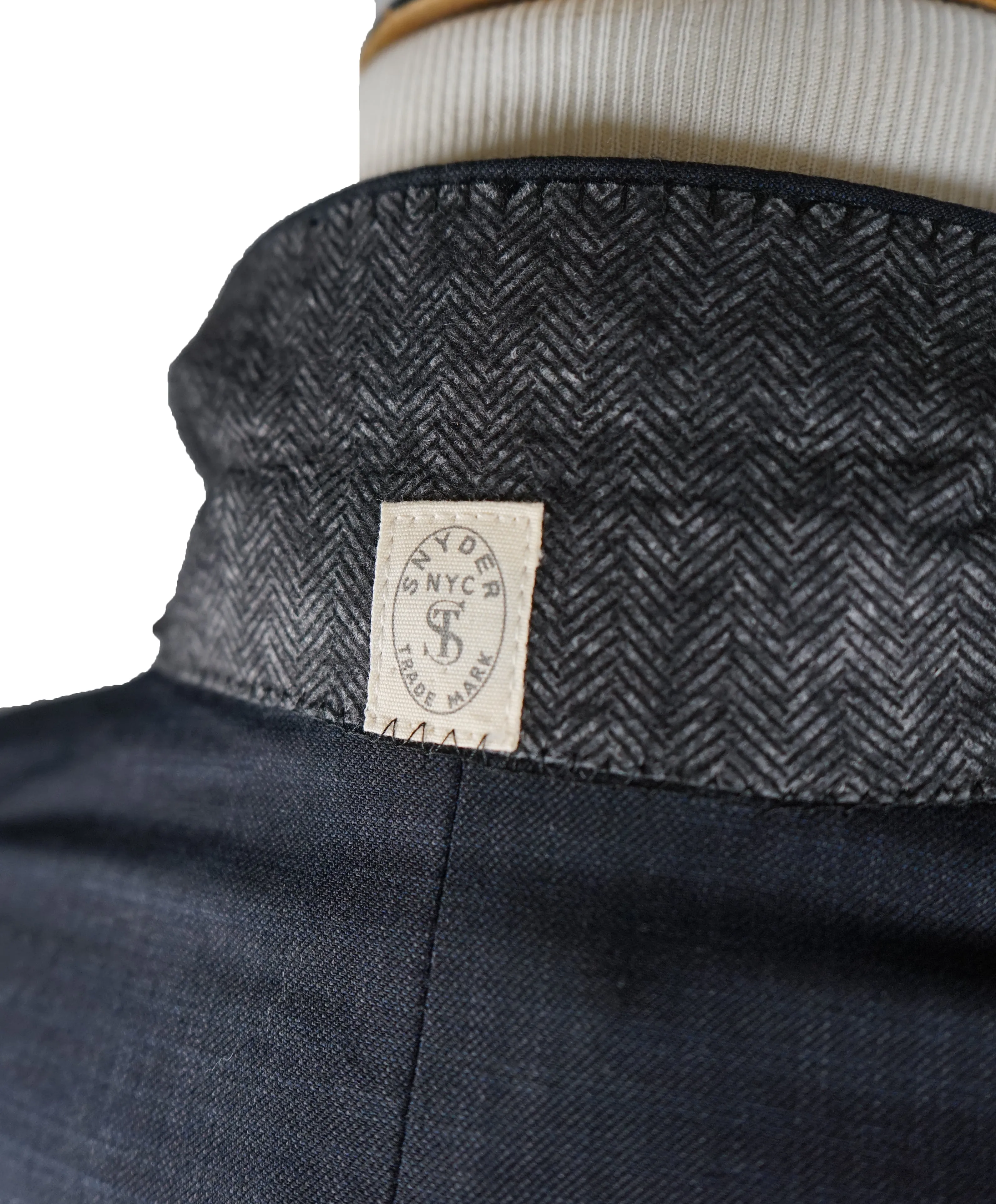 TODD SNYDER - “Mayfair Fit” Check Suit In Blue & Gray - 40R