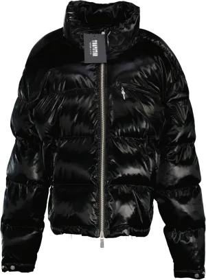 Trapstar Shiny Black Irongate T Puffer Logo zip Jacket UK XXXL