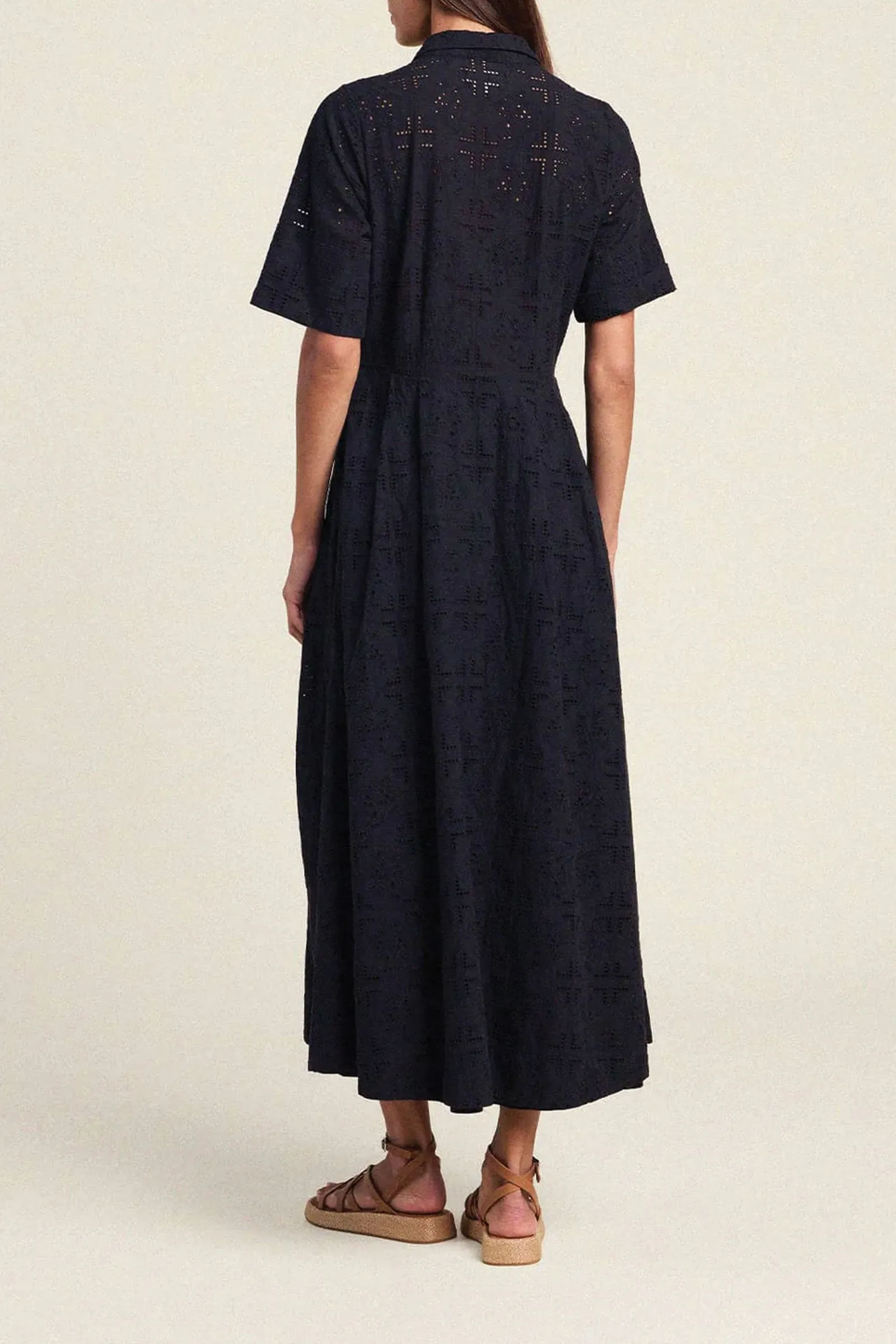 Trovata Aster Dress in Black Handerkerchief