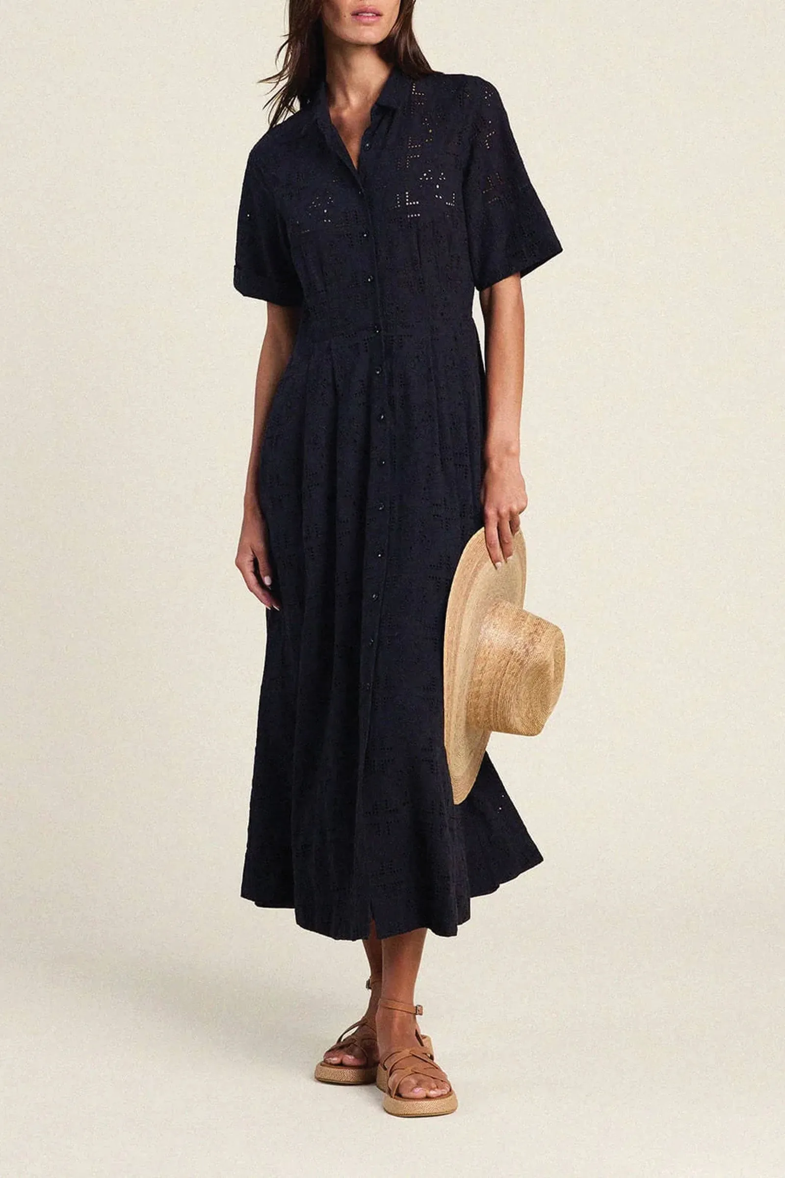 Trovata Aster Dress in Black Handerkerchief
