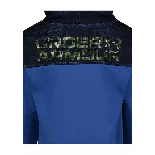 Under Armour Boys' Mesh Overlay Hoodie - Tech Blue