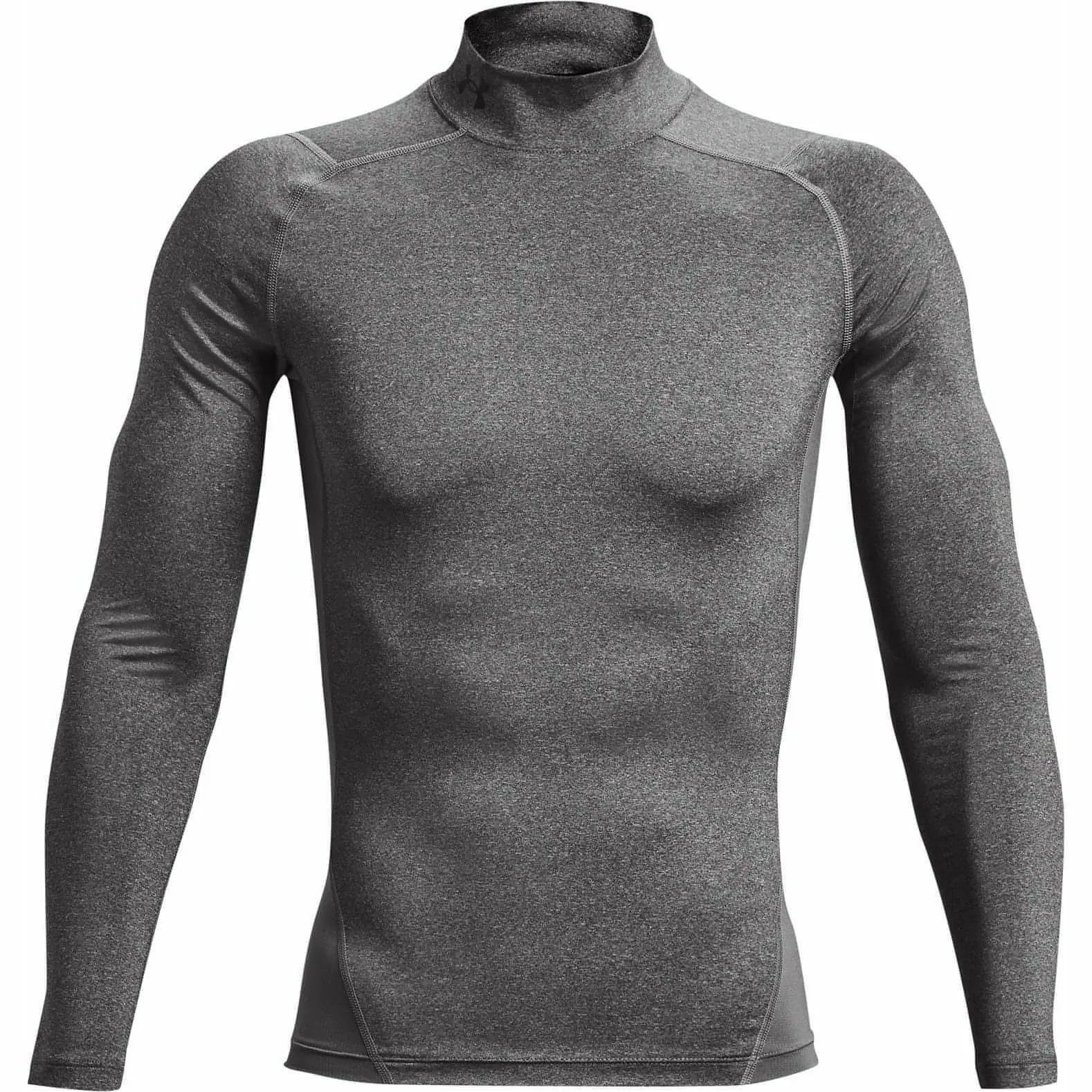 Under Armour HeatGear Mock Long Sleeve Mens Training Top - Grey