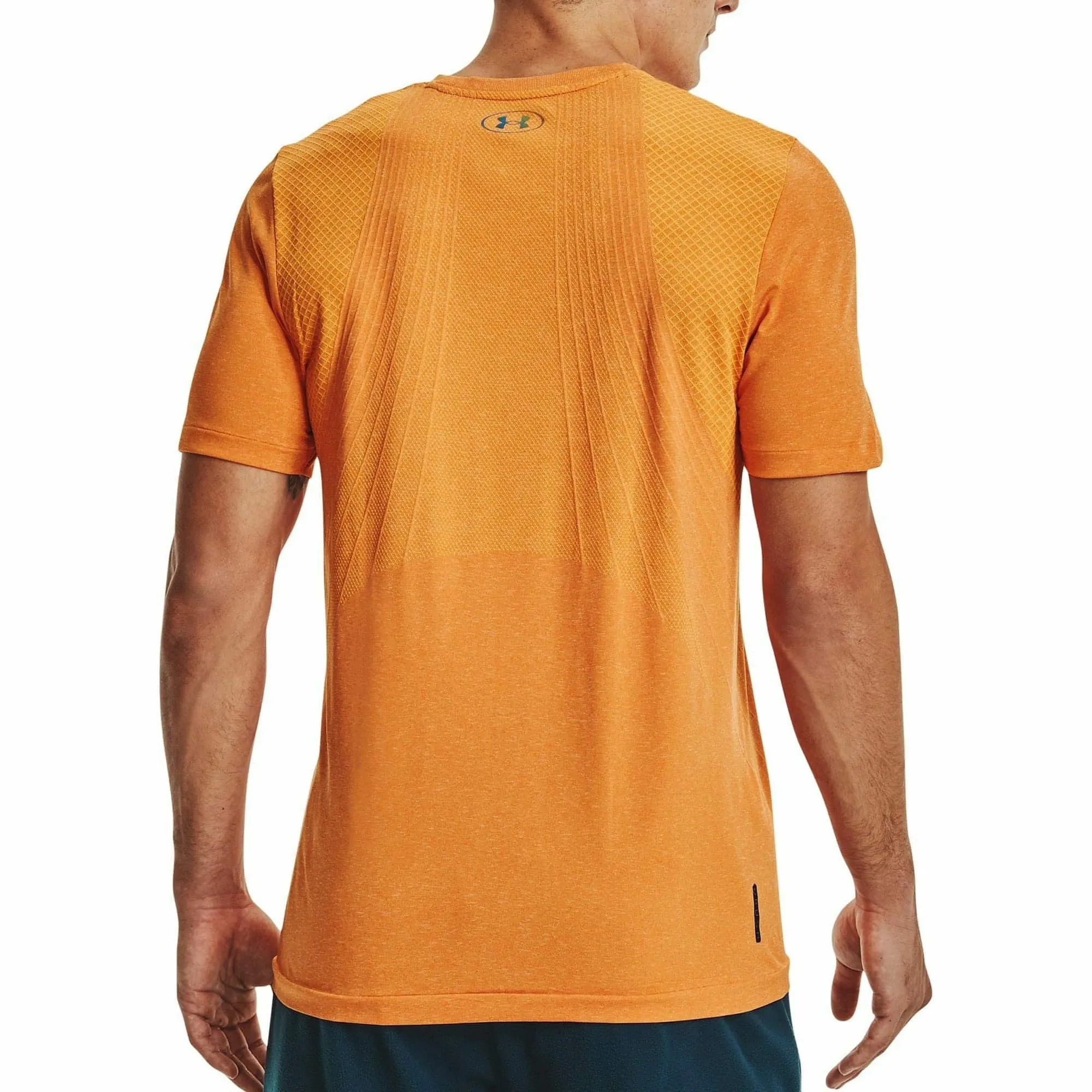 Under Armour Rush Seamless Mens Short Sleeve Training Top - Orange