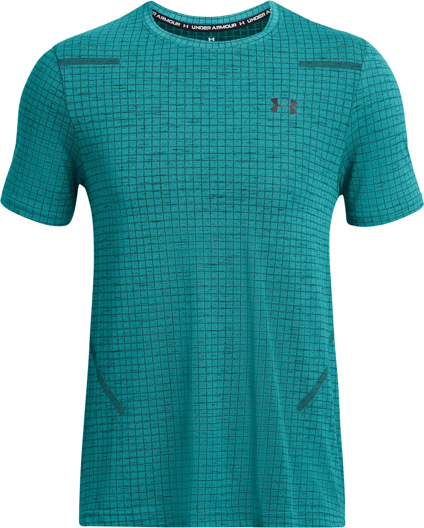 Under Armour Seamless Grid Short Sleeve Mens Training Top - Green