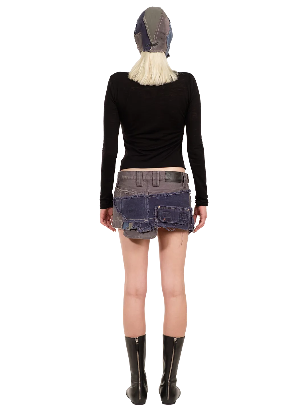 Upcycled Mini Denim Skirt