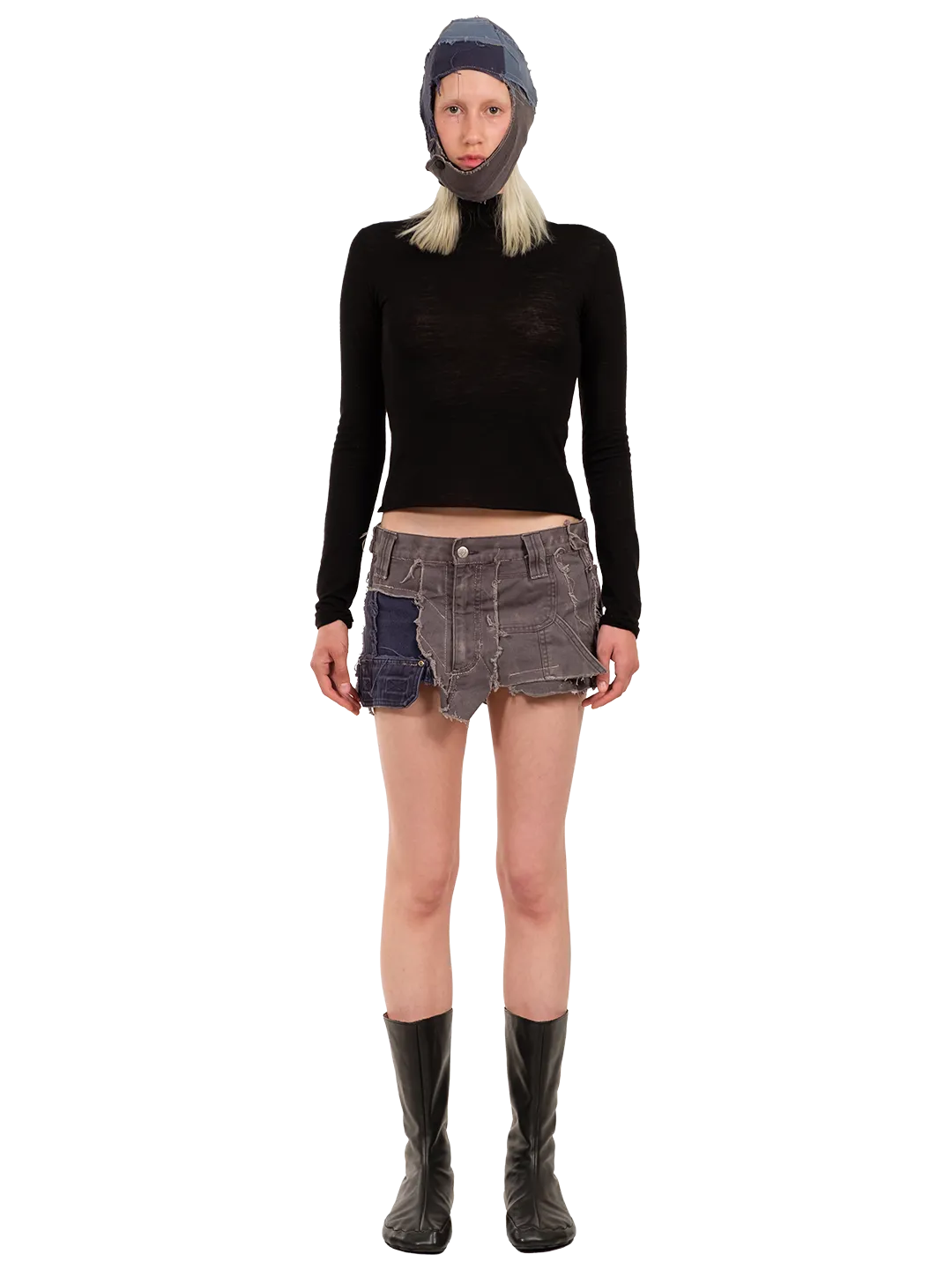 Upcycled Mini Denim Skirt