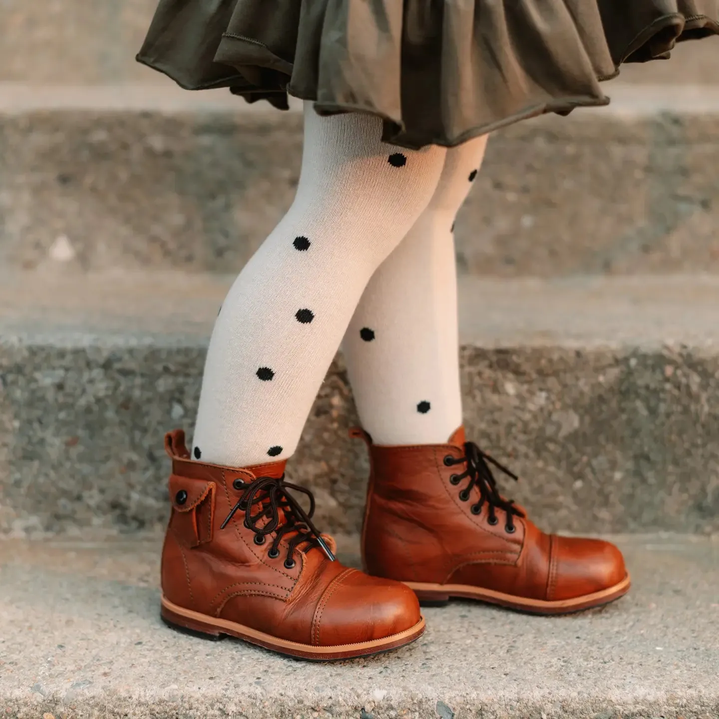 Vanilla Dot Tights