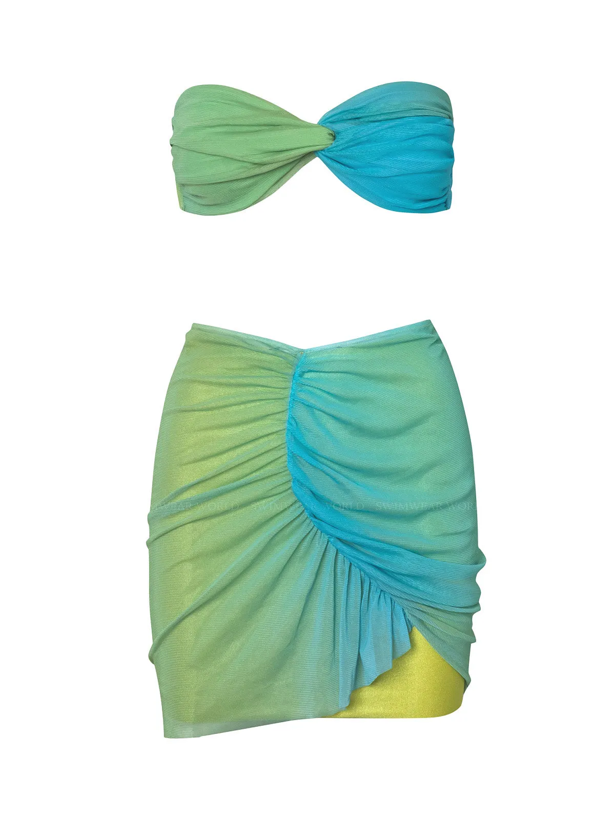 Vera Bandeau-Bahia Mini Pareo ::RET