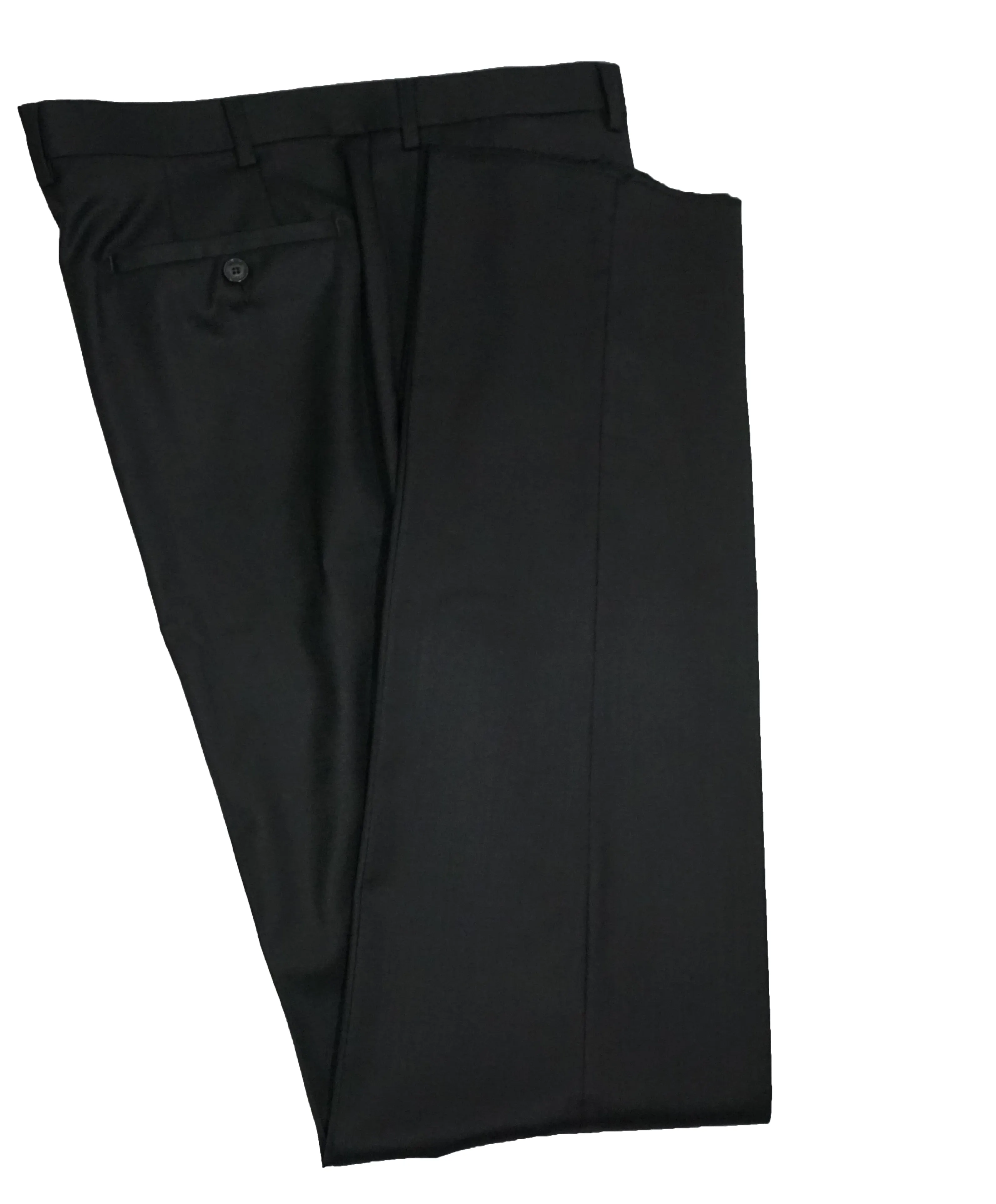VERSACE COLLECTION - Notch Lapel Black Suit With Muted Sheen - 40R