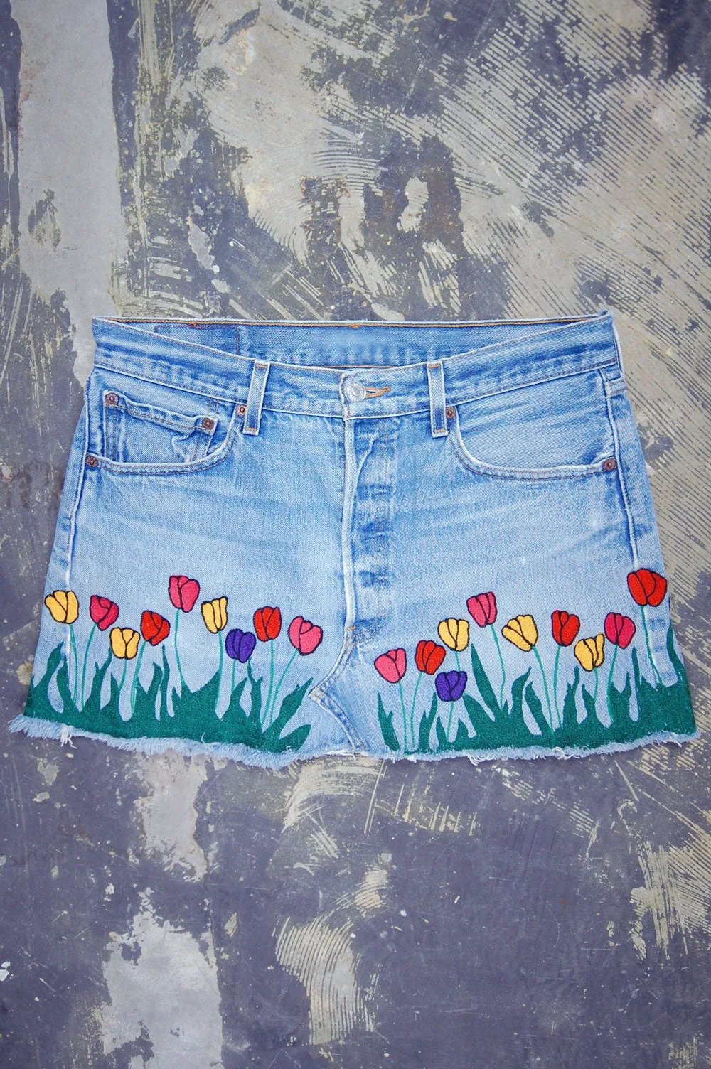 Vintage Levi's 501 Denim Skirt (JYJ-069)