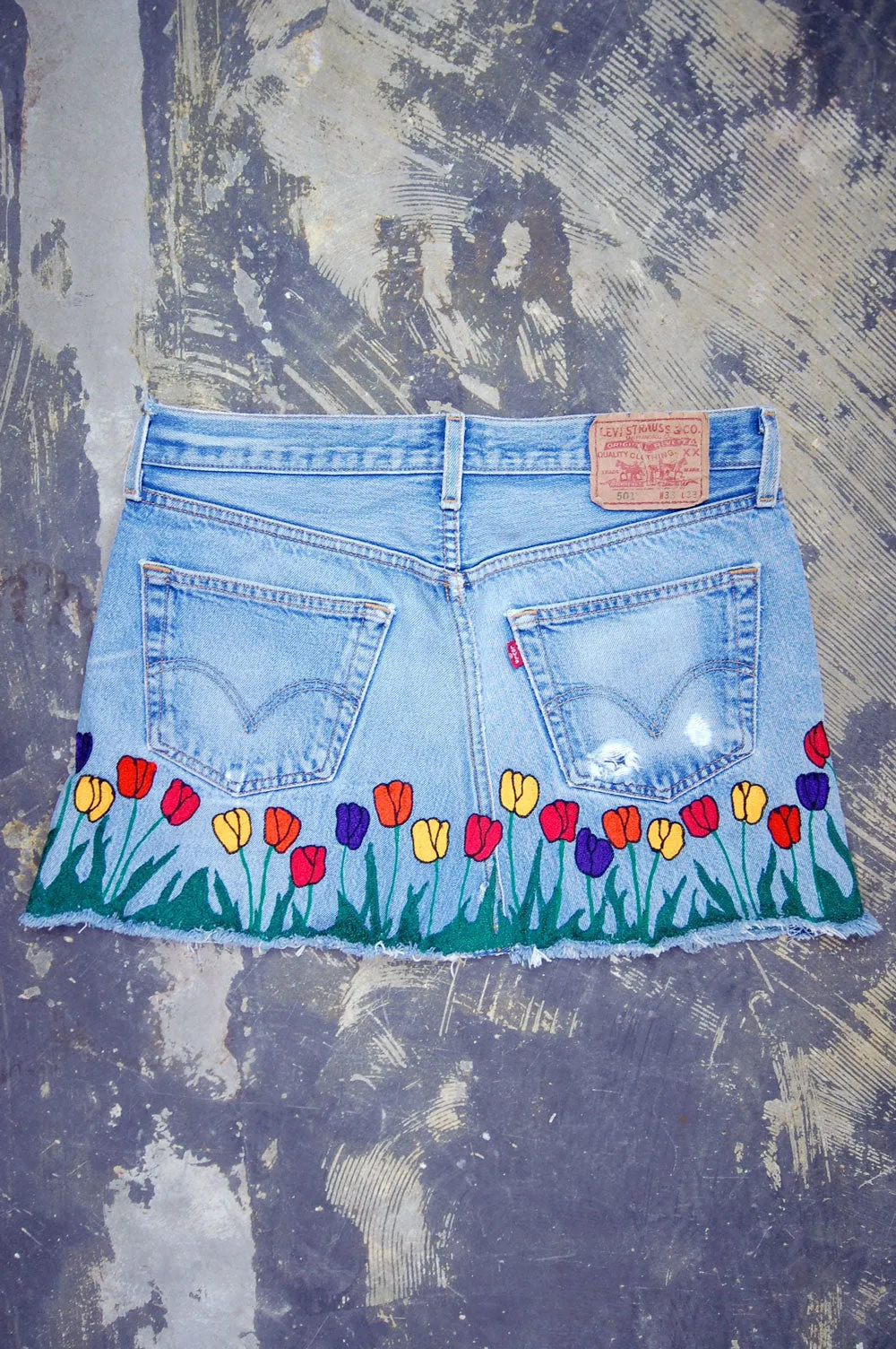 Vintage Levi's 501 Denim Skirt (JYJ-069)