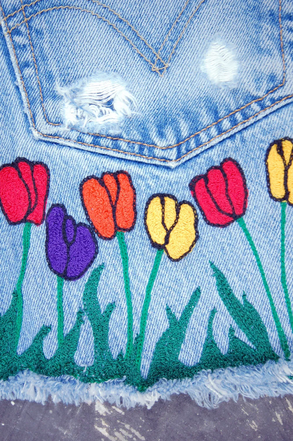 Vintage Levi's 501 Denim Skirt (JYJ-069)