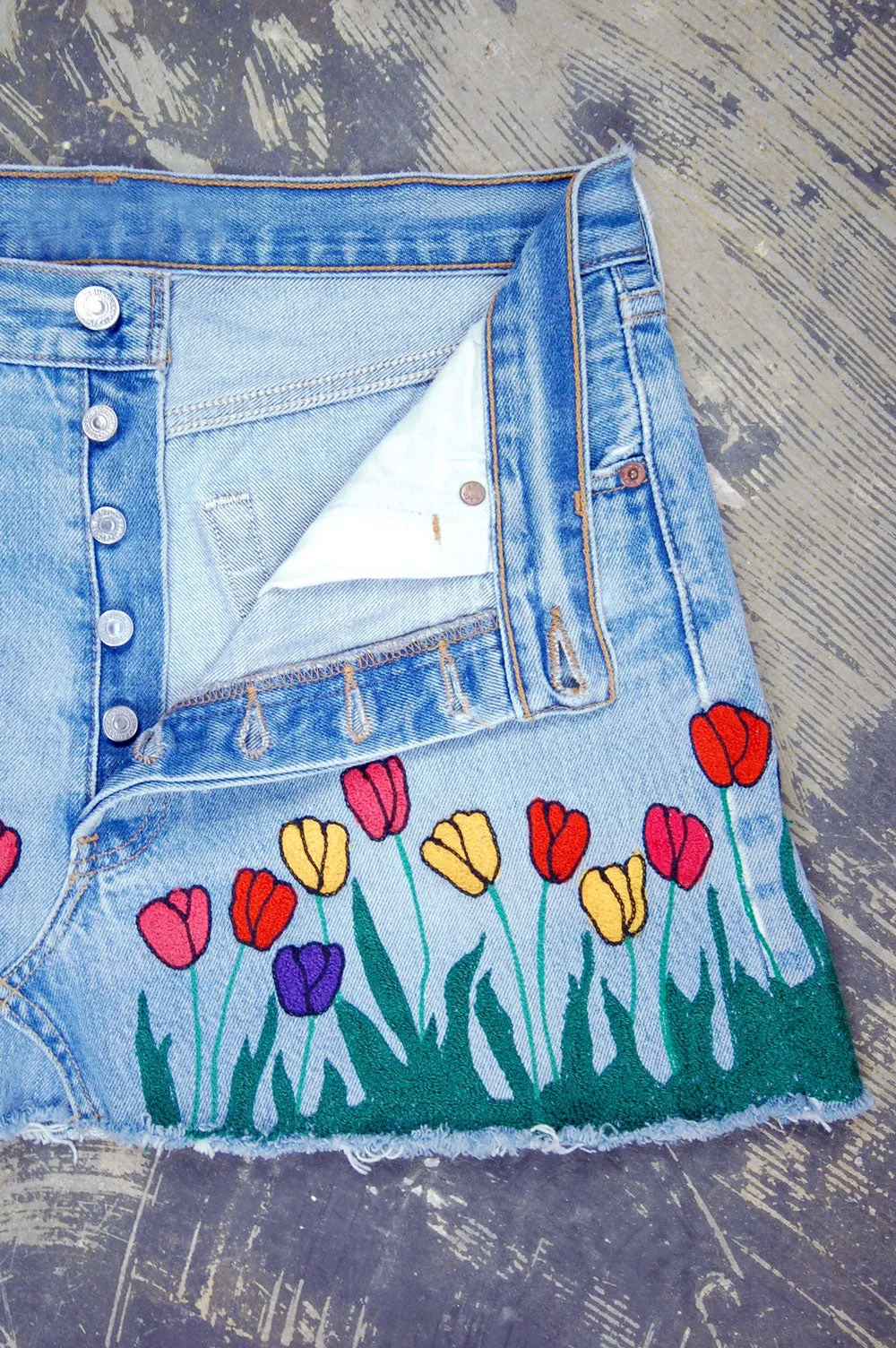 Vintage Levi's 501 Denim Skirt (JYJ-069)