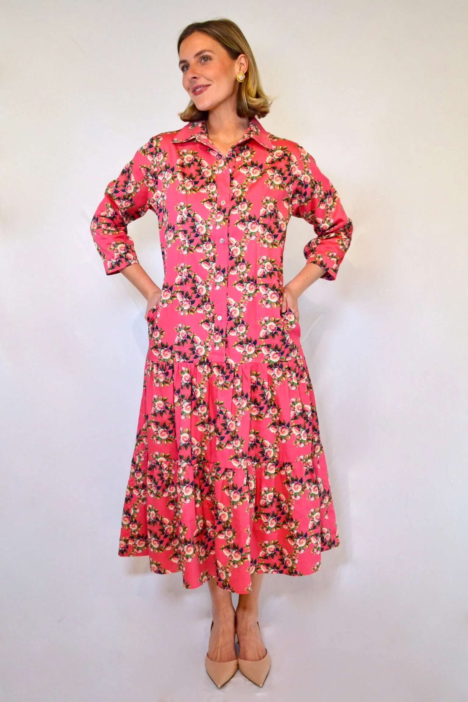 Waverly Tiered in Pink Camellia