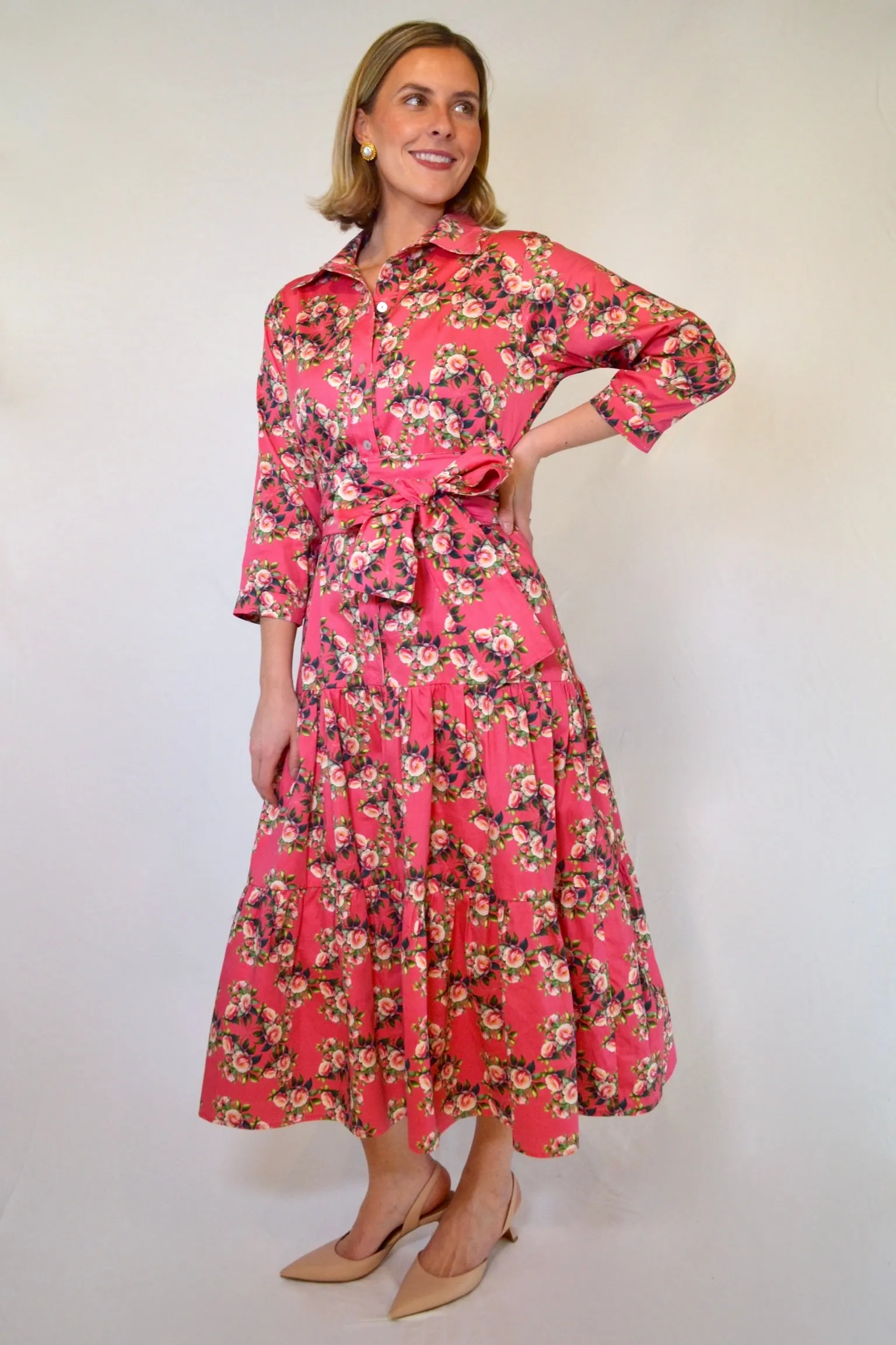 Waverly Tiered in Pink Camellia