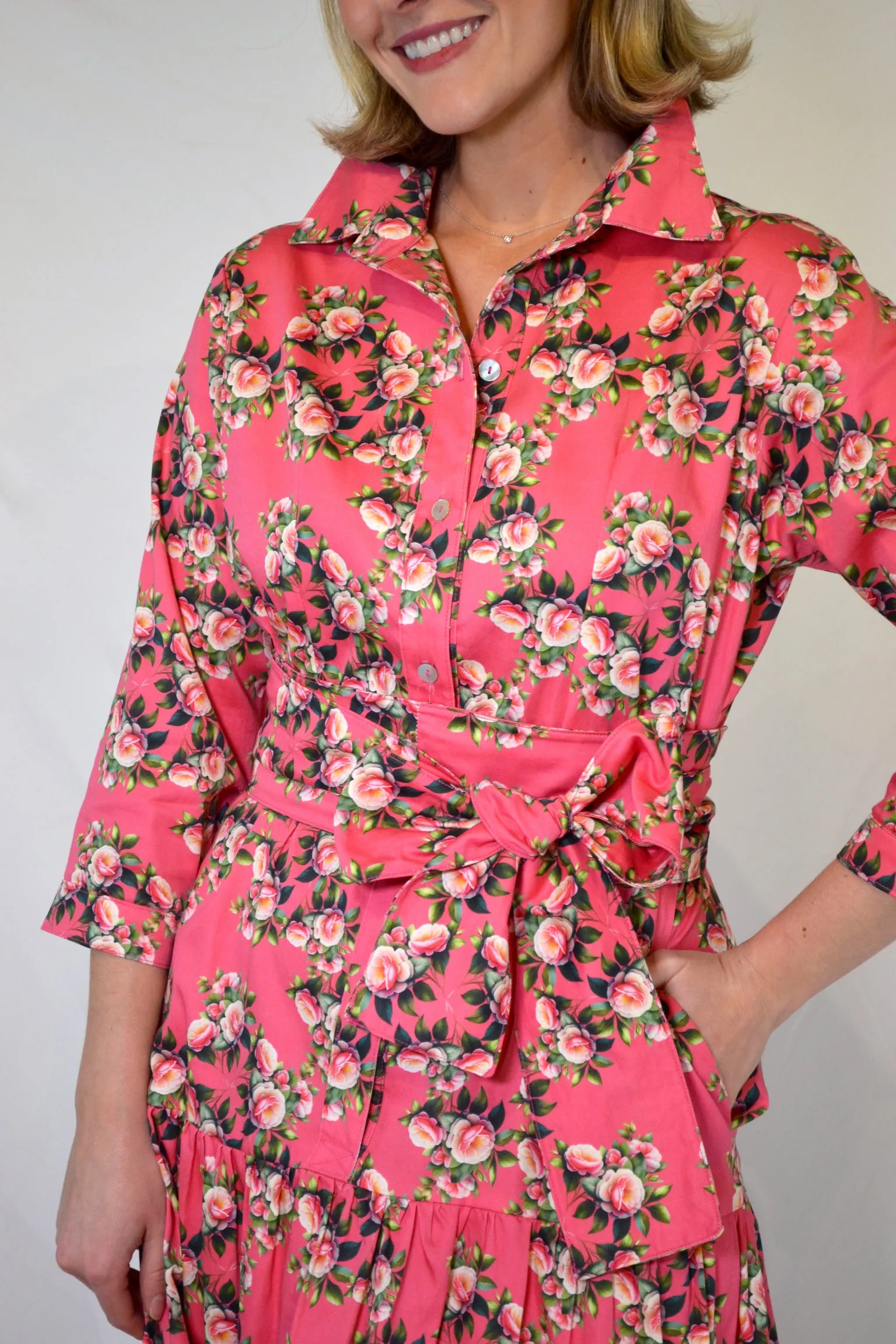 Waverly Tiered in Pink Camellia