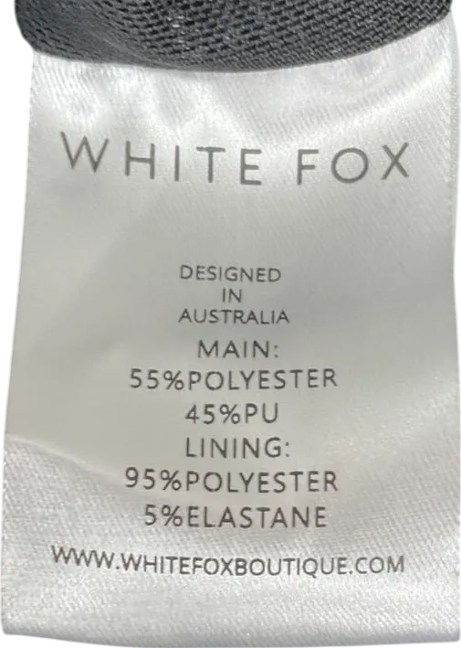 White Fox Forever Wanting Midi Dress Black UK XL