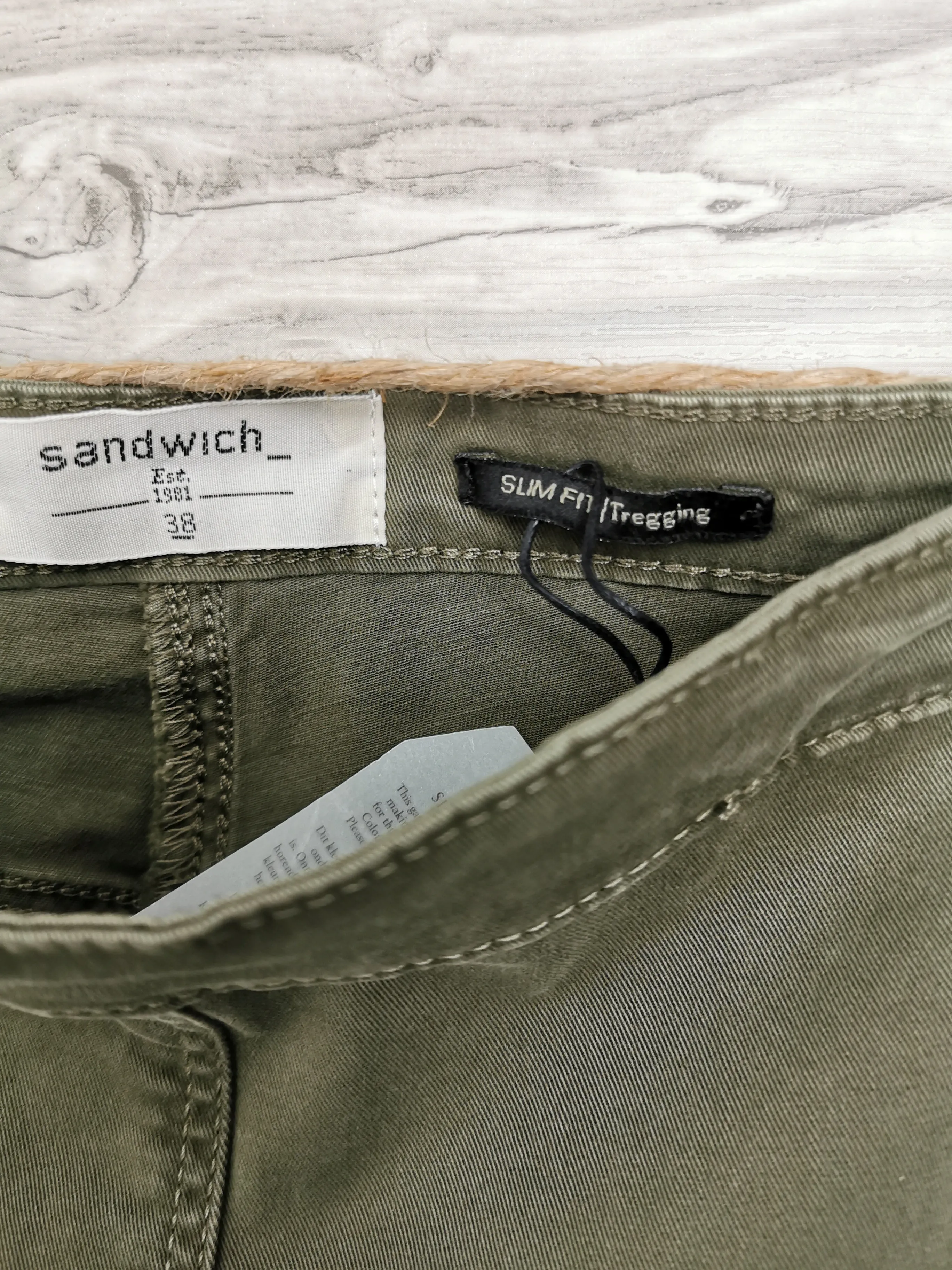 WOMENS SIZE 8 - SANDWICH, Slim fit Tregging Dress Pants, Sage NWT B26