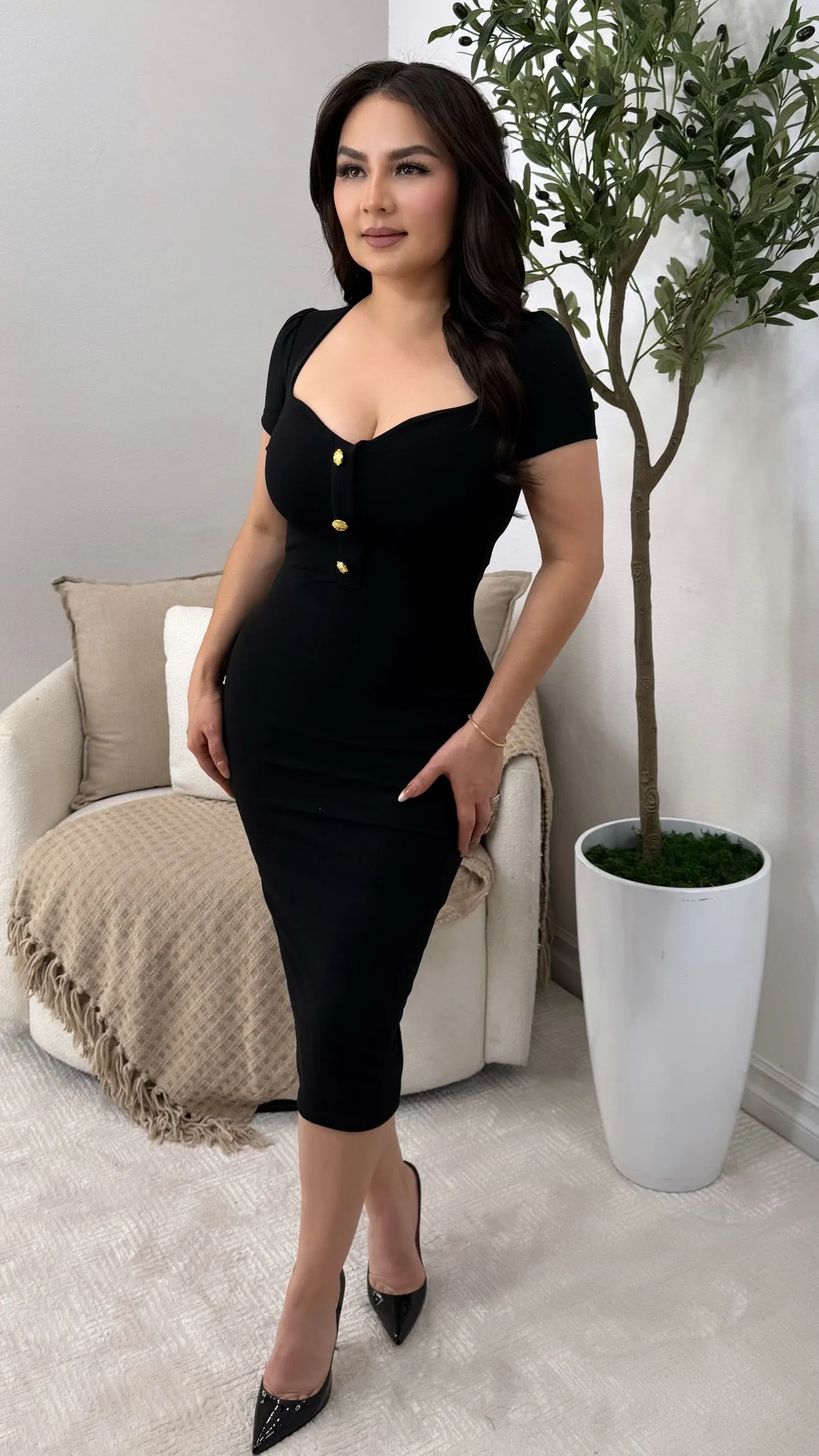 YAEL BLACK DRESS