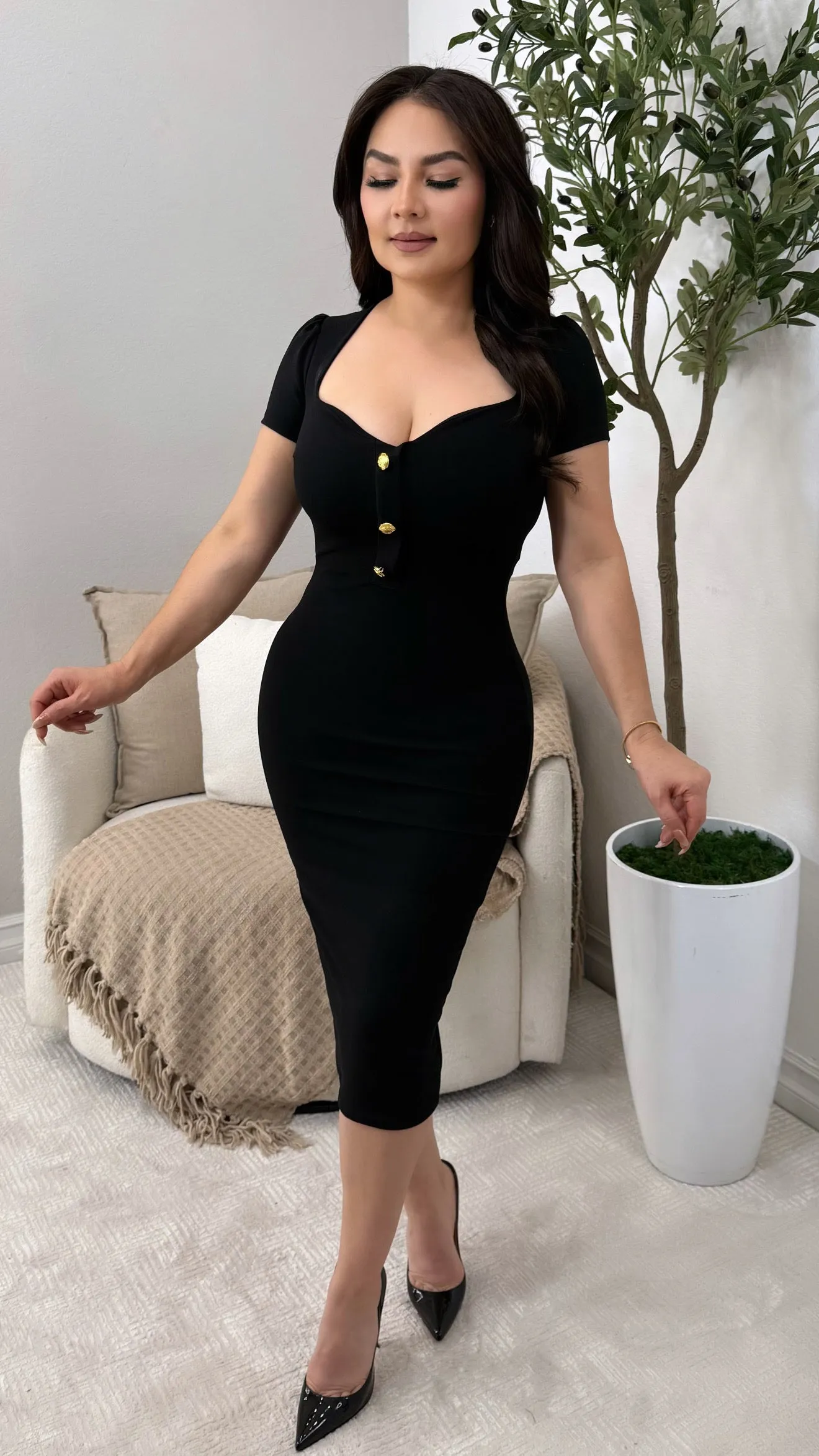 YAEL BLACK DRESS