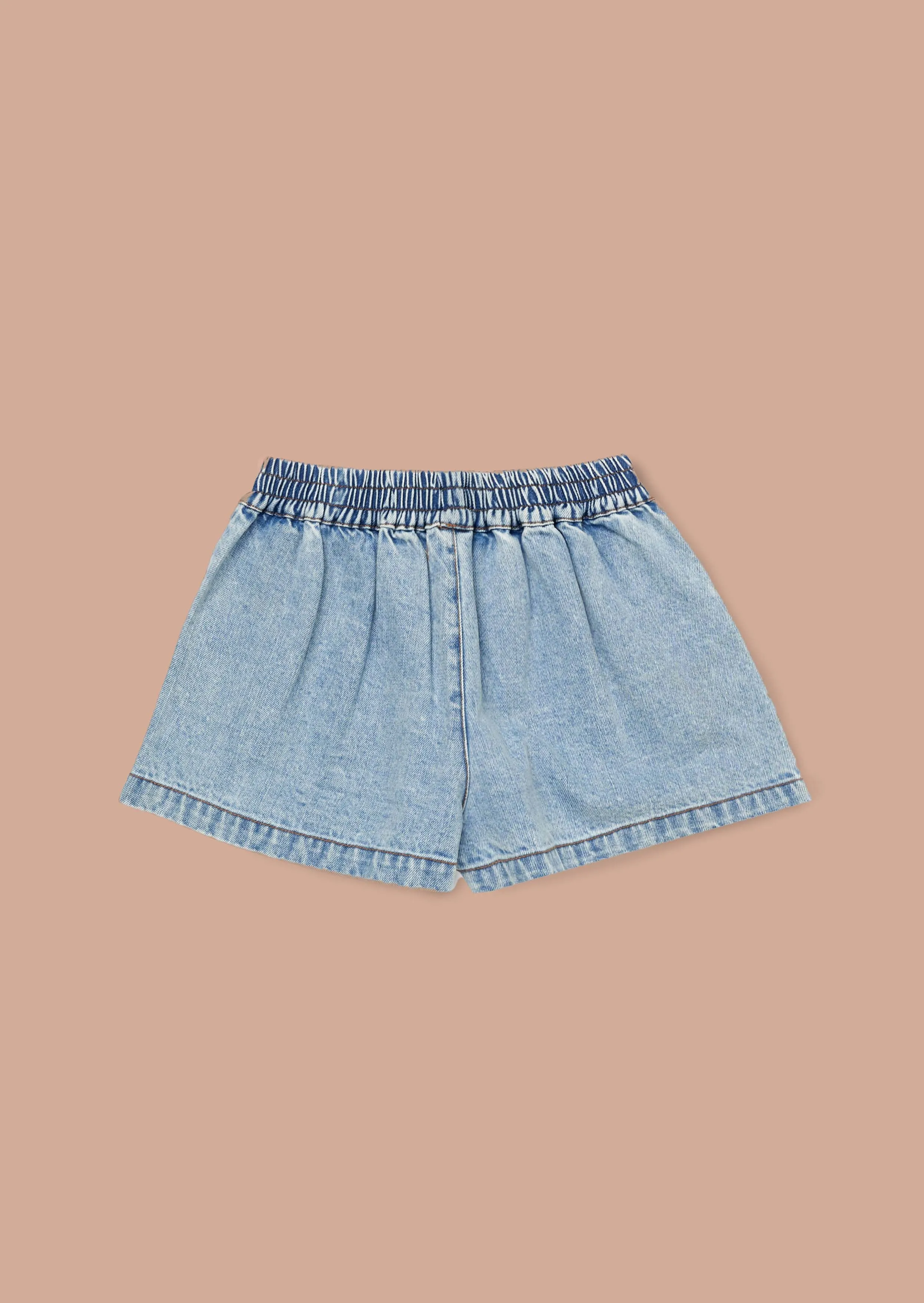 Zeta Denim Diamonte Pull On Short